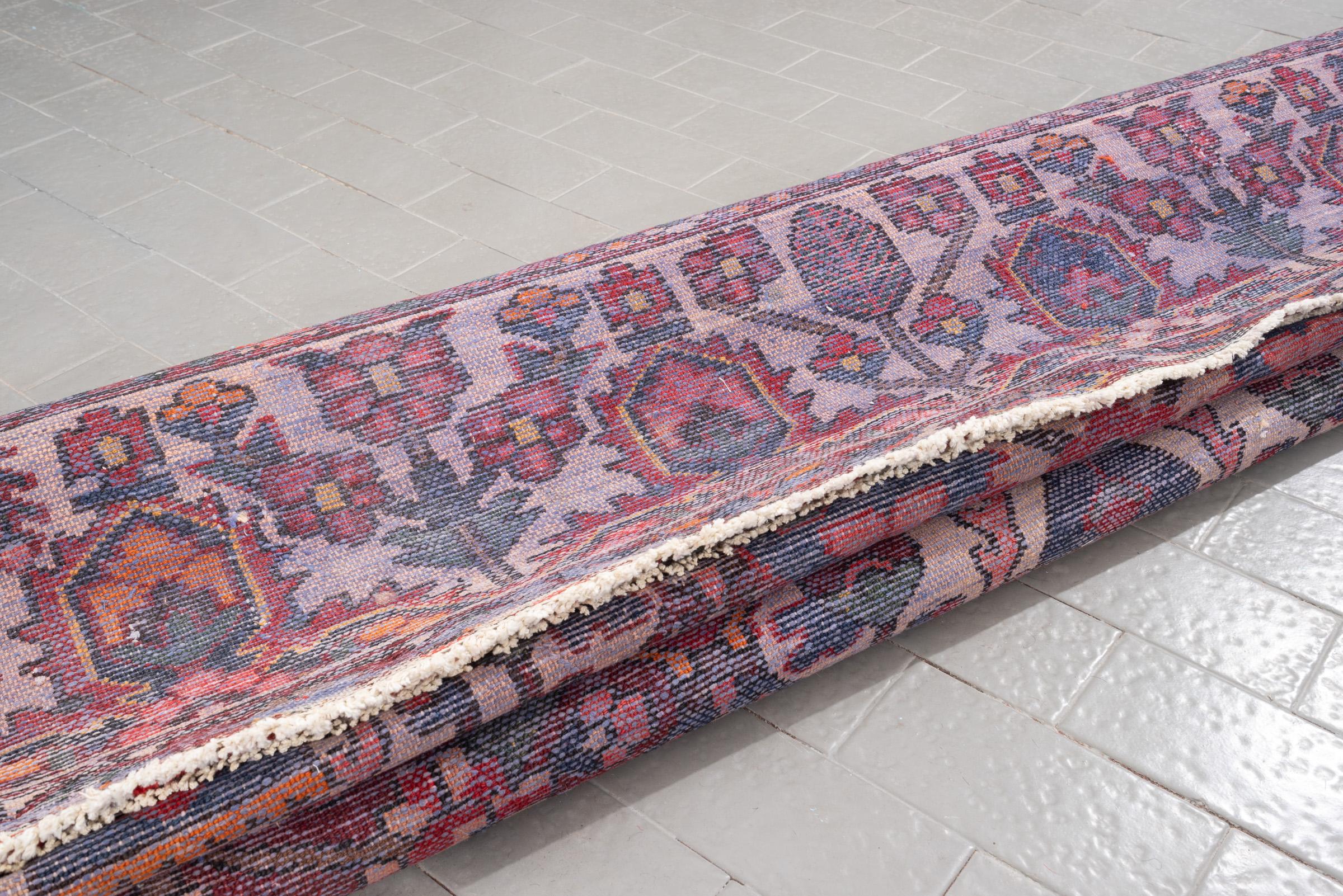 Antique Bakhtiari rare Large lattices oversized fine Persian Rug