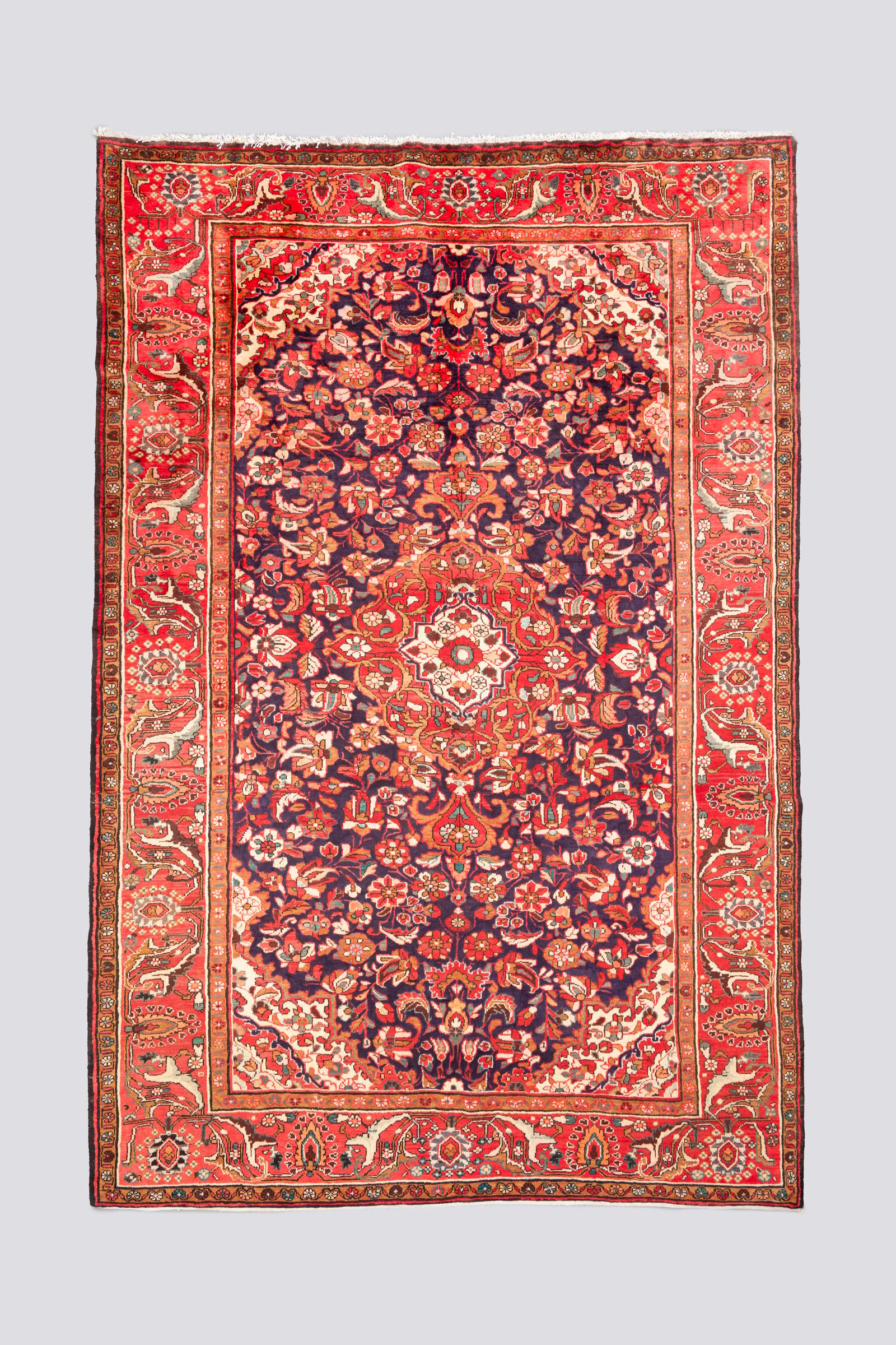 Vintage Bakhtiari Floral Toranj Carpet 7.7SQM