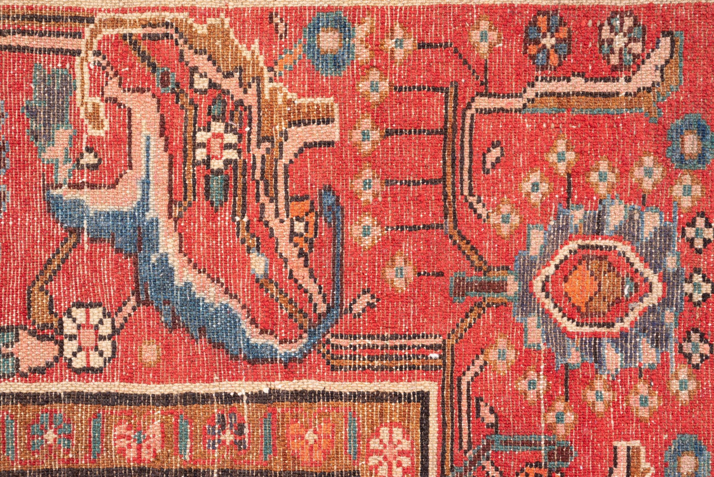 Vintage Bakhtiari Floral Toranj Persian Rug