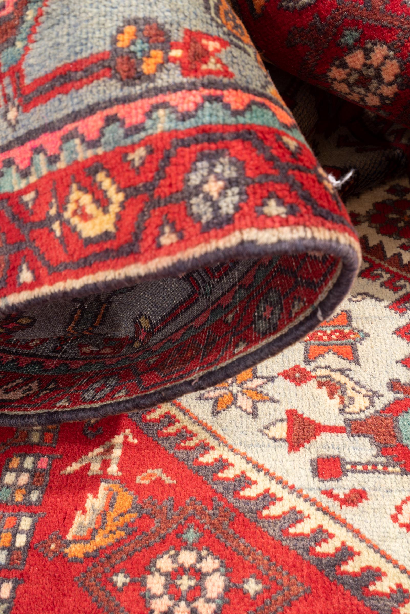 Vintage Bakhtiari Floral Toranj Persian Rug