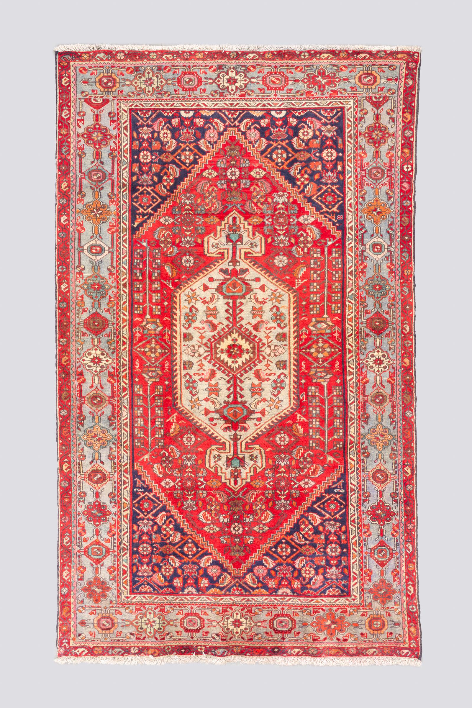 Vintage Zanjan Khamse Lachak Toranj Carpet 3SQM
