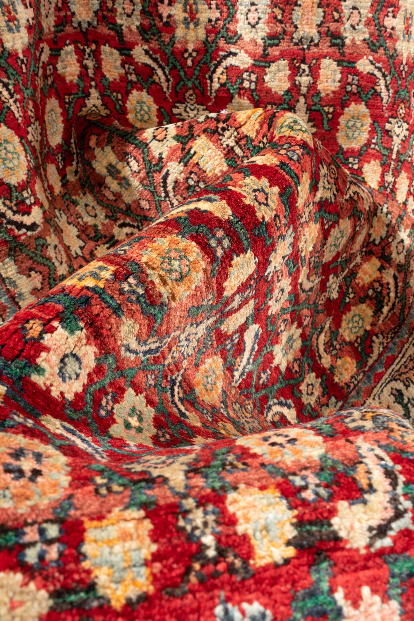 Vintage Bijar Mahi Persian Rug