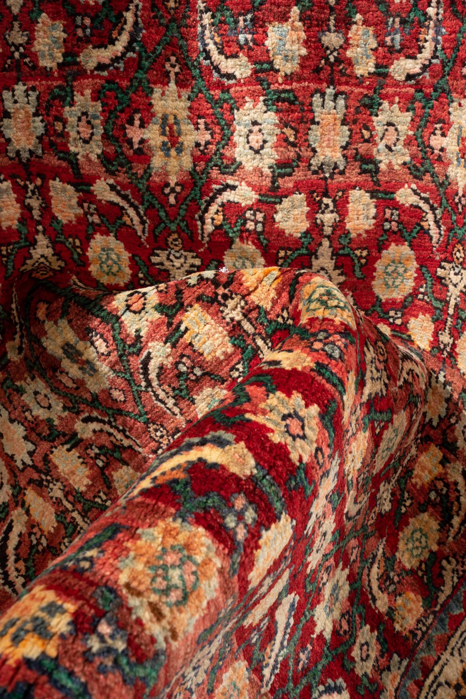 Vintage Bijar Mahi Persian Rug