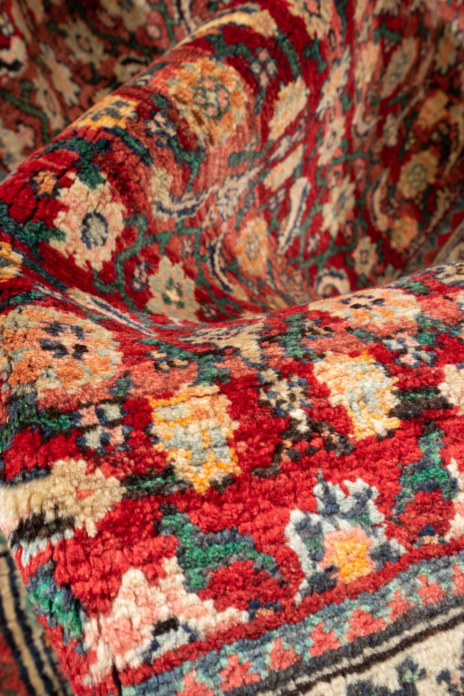 Vintage Bijar Mahi Persian Rug