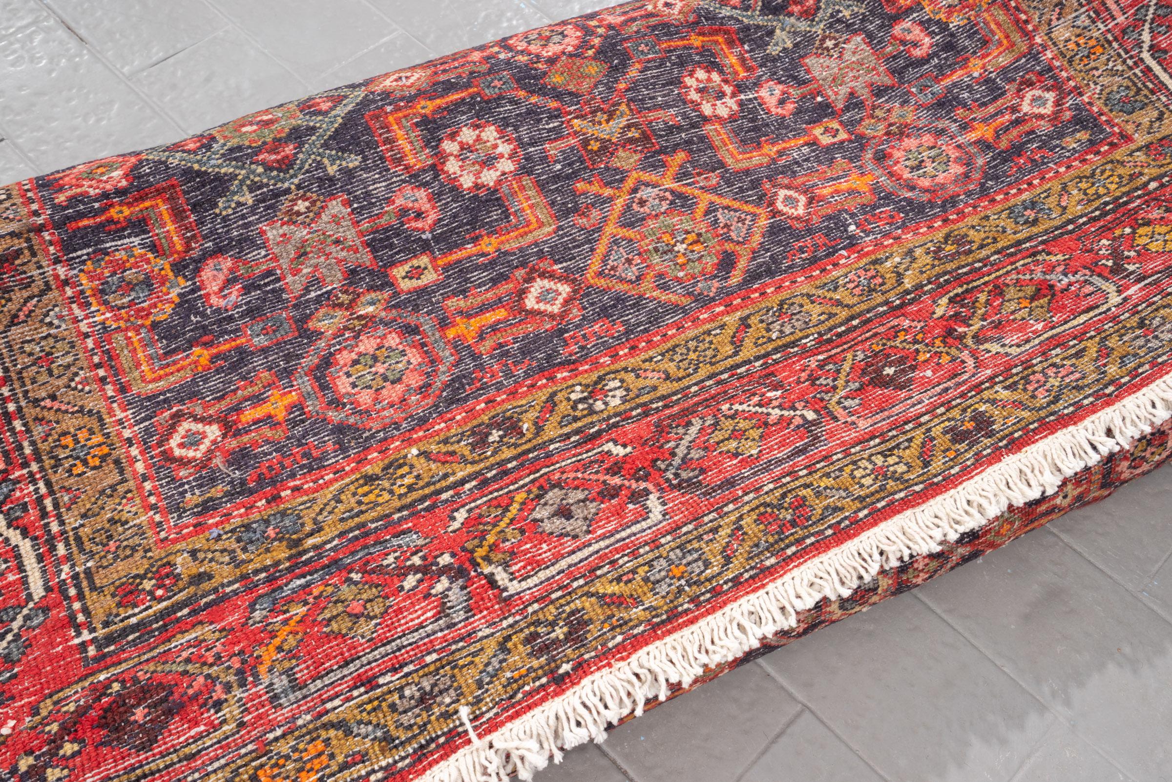 Vintage Zanjan Qoltoq Persian Rug