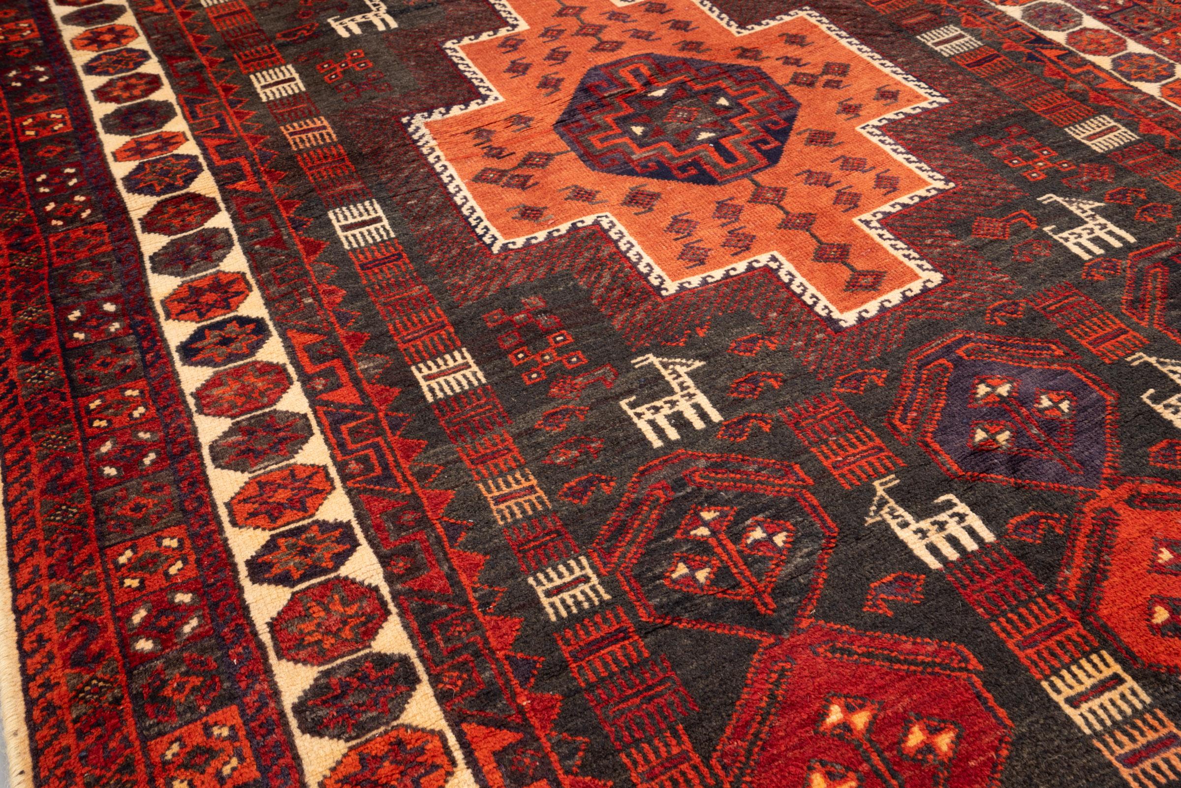 Vintage Kuhi (Jabal Barez) Goat's Persian Rug