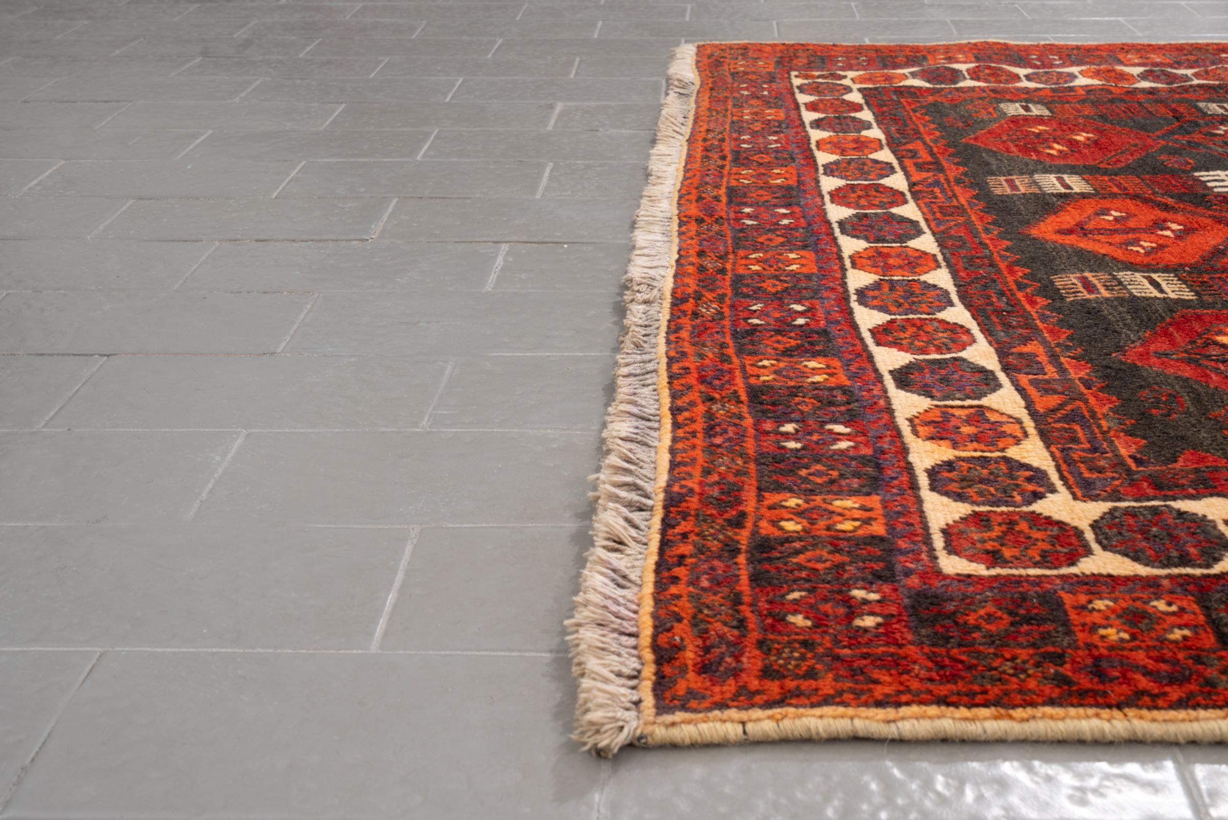 Vintage Kuhi (Jabal Barez) Goat's Persian Rug