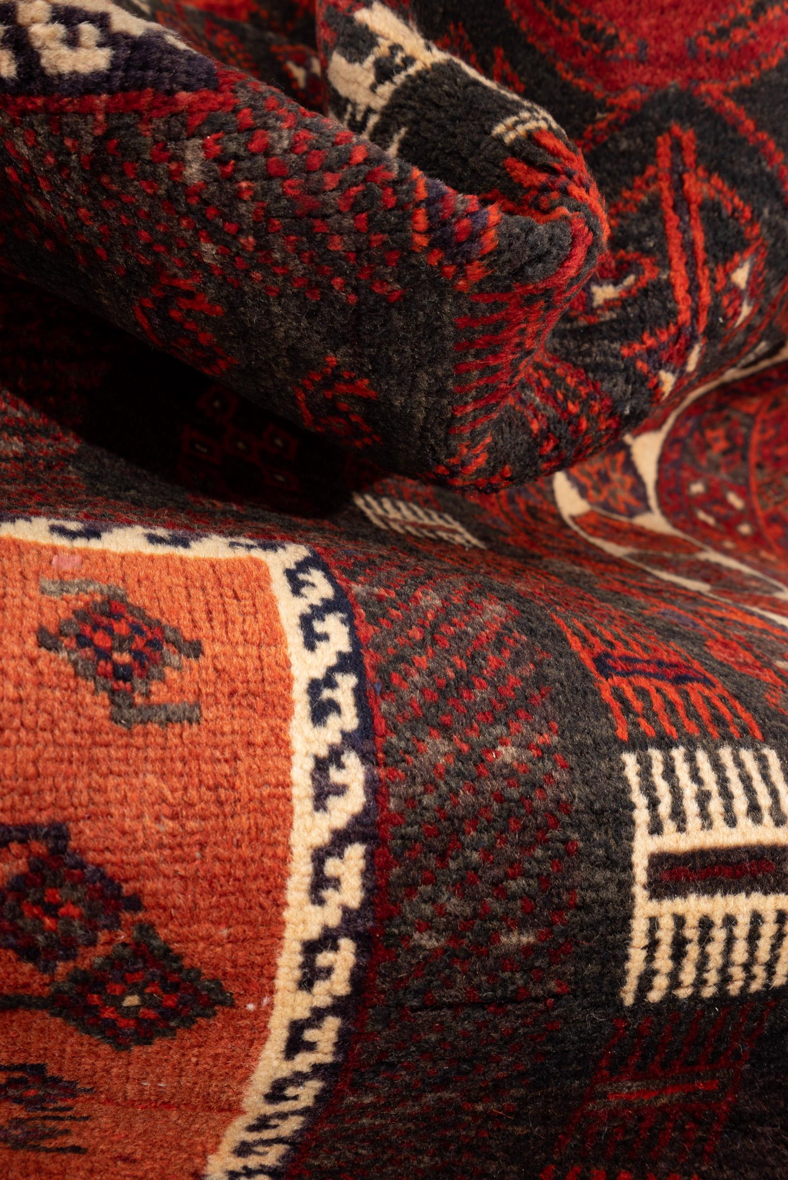 Vintage Kuhi (Jabal Barez) Goat's Persian Rug