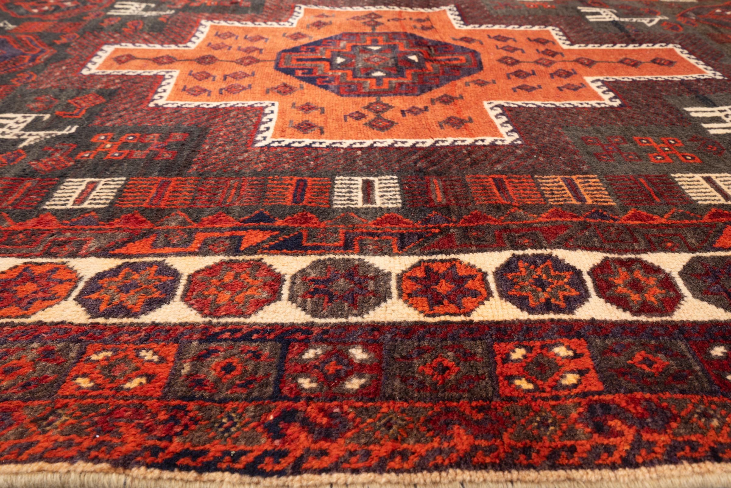Vintage Kuhi (Jabal Barez) Goat's Persian Rug