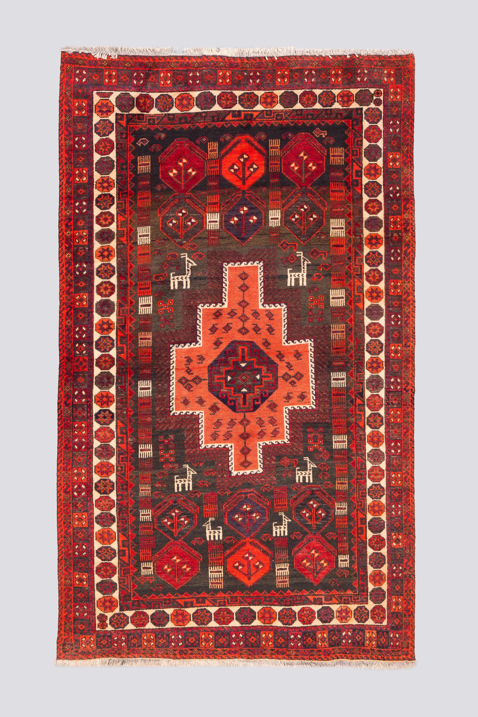 Vintage Kuhi (Jabal Barez) Goat's Carpet 2.3SQM