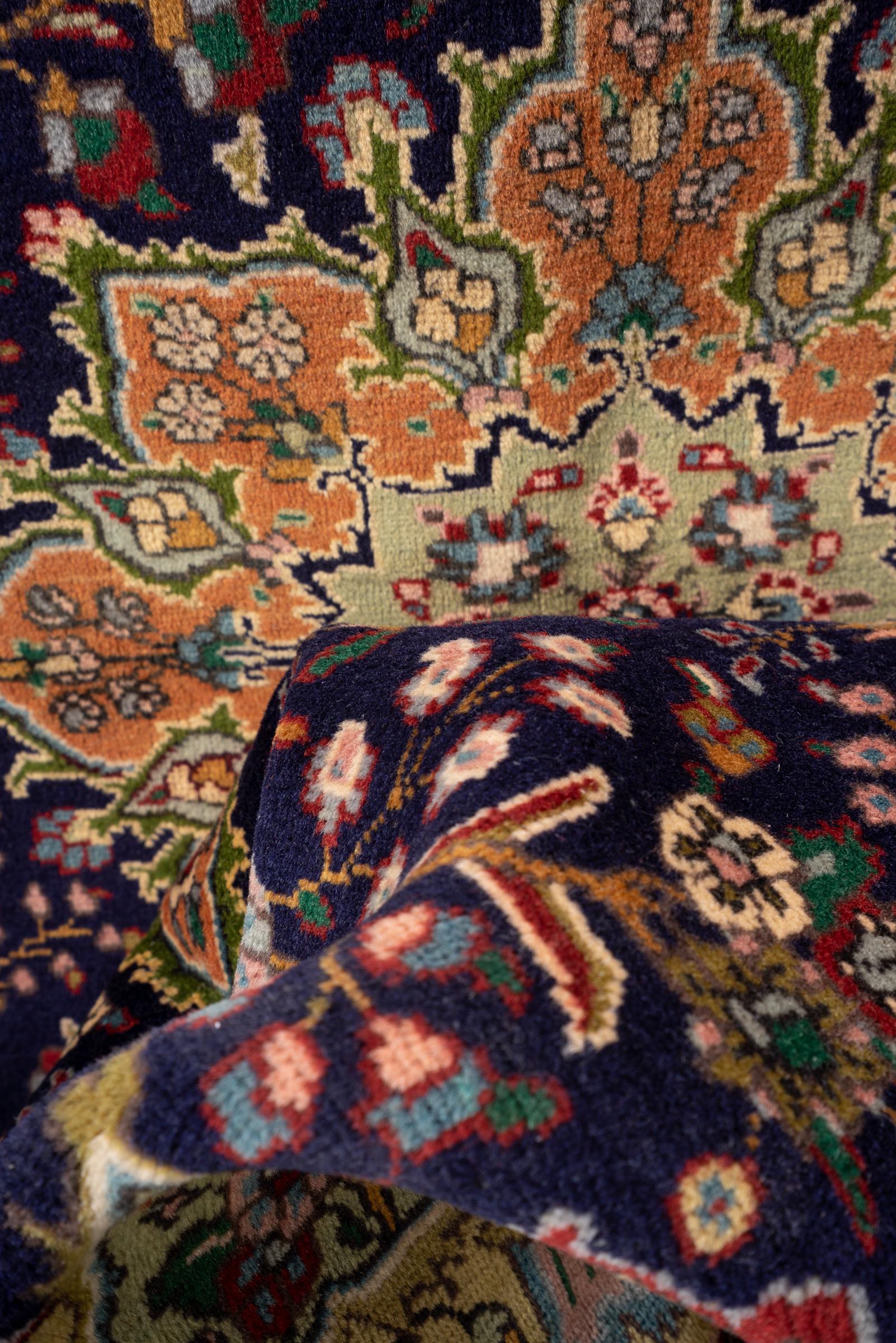 Vintage Tabriz fine Lachak Toranj Persian Rug
