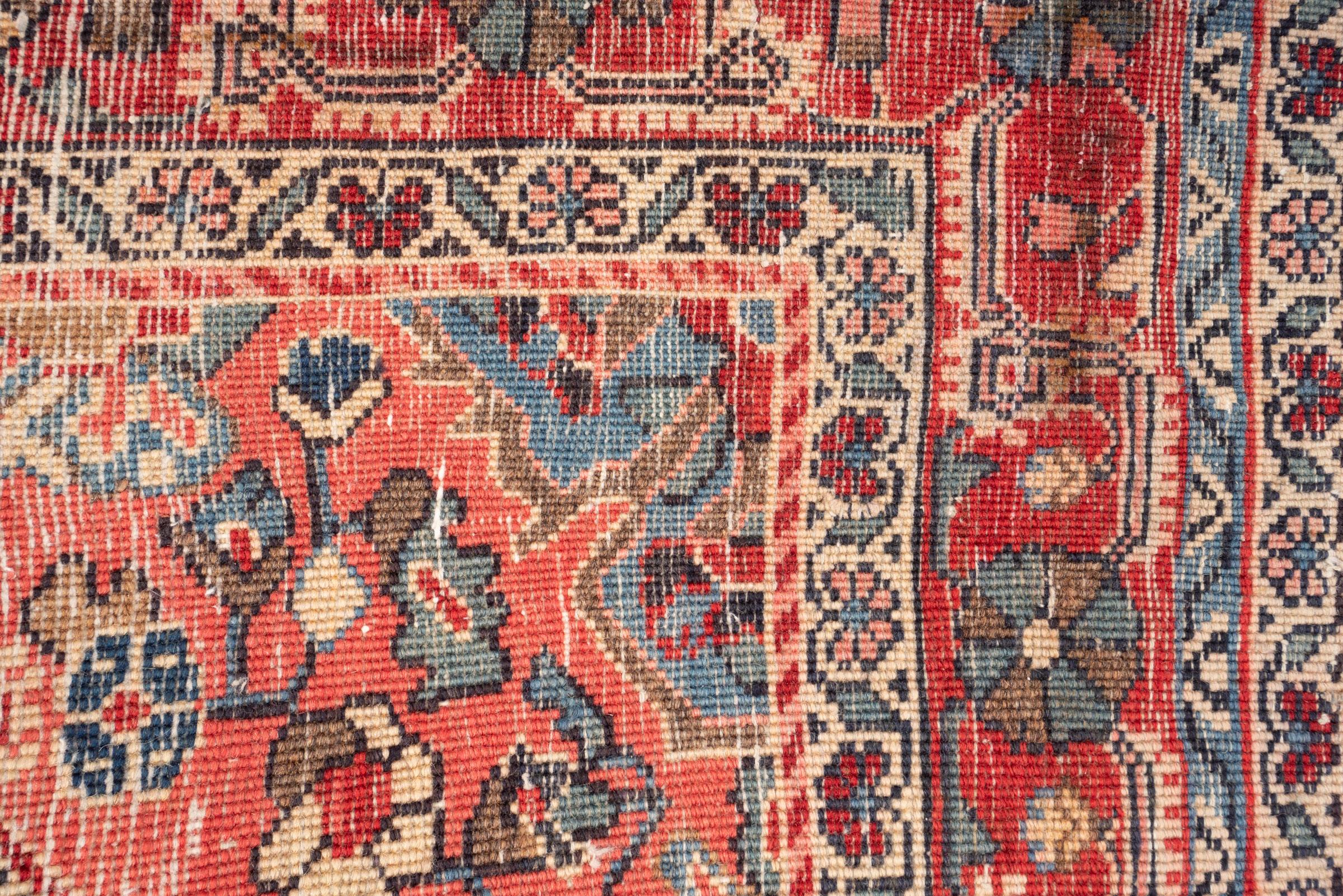 Vintage Malayer floral Lachak Toranj Persian Rug