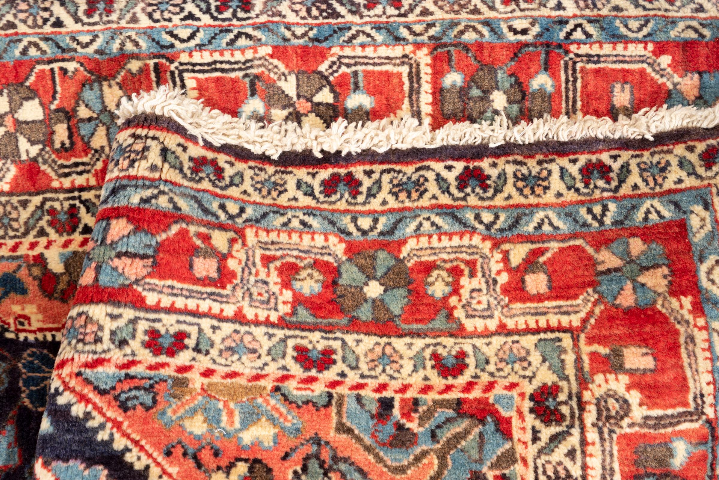 Vintage Malayer floral Lachak Toranj Persian Rug