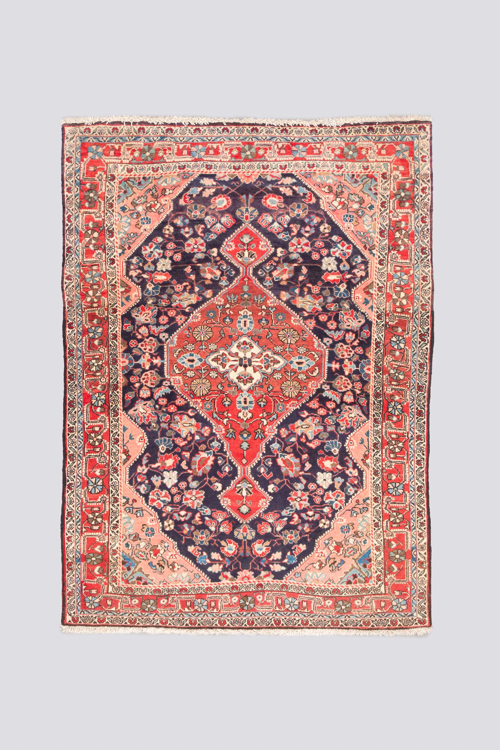 Semi Antique Malayer floral Lachak Toranj Carpet 1.6SQM