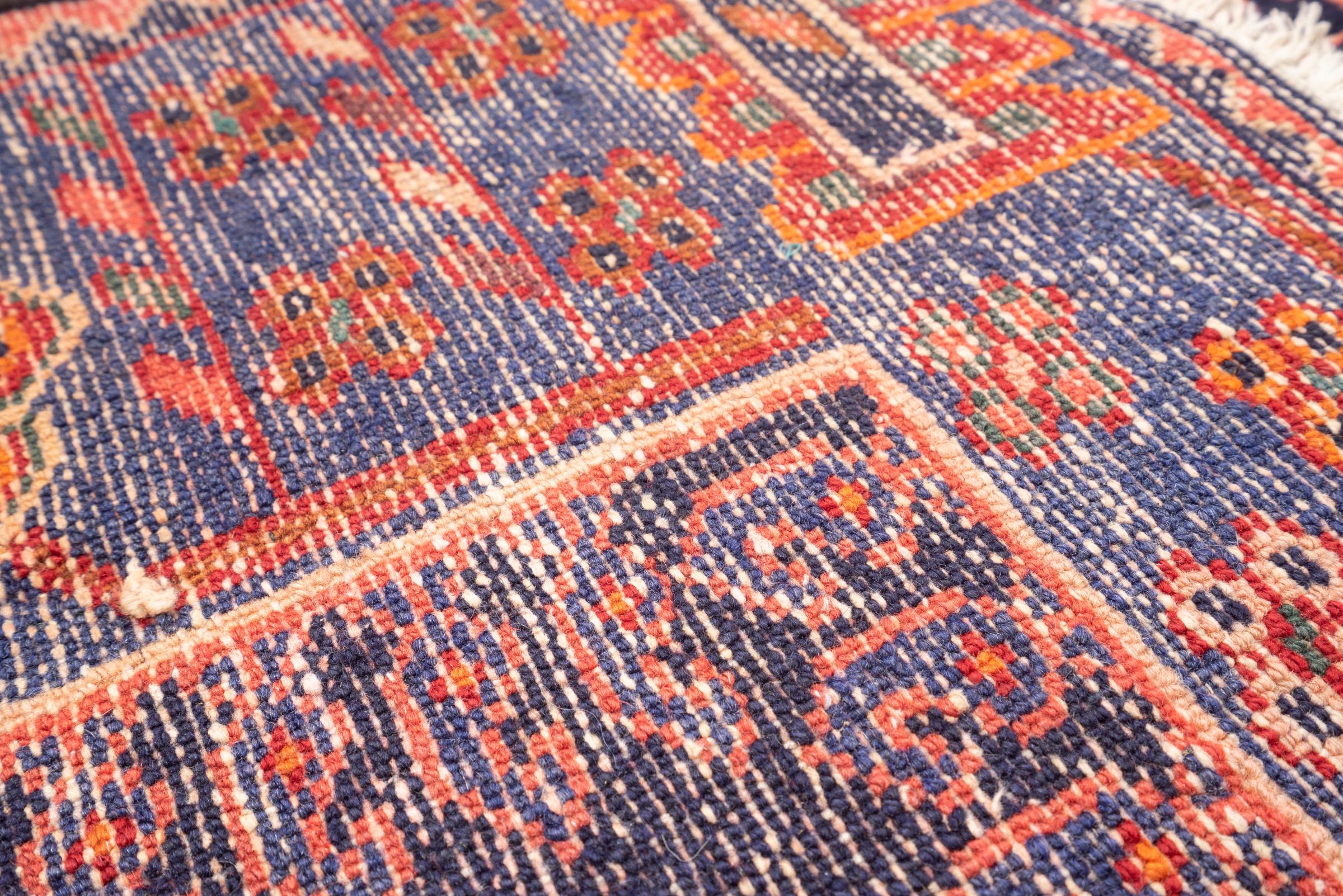 Vintage Saveh birds Persian Runner Rug