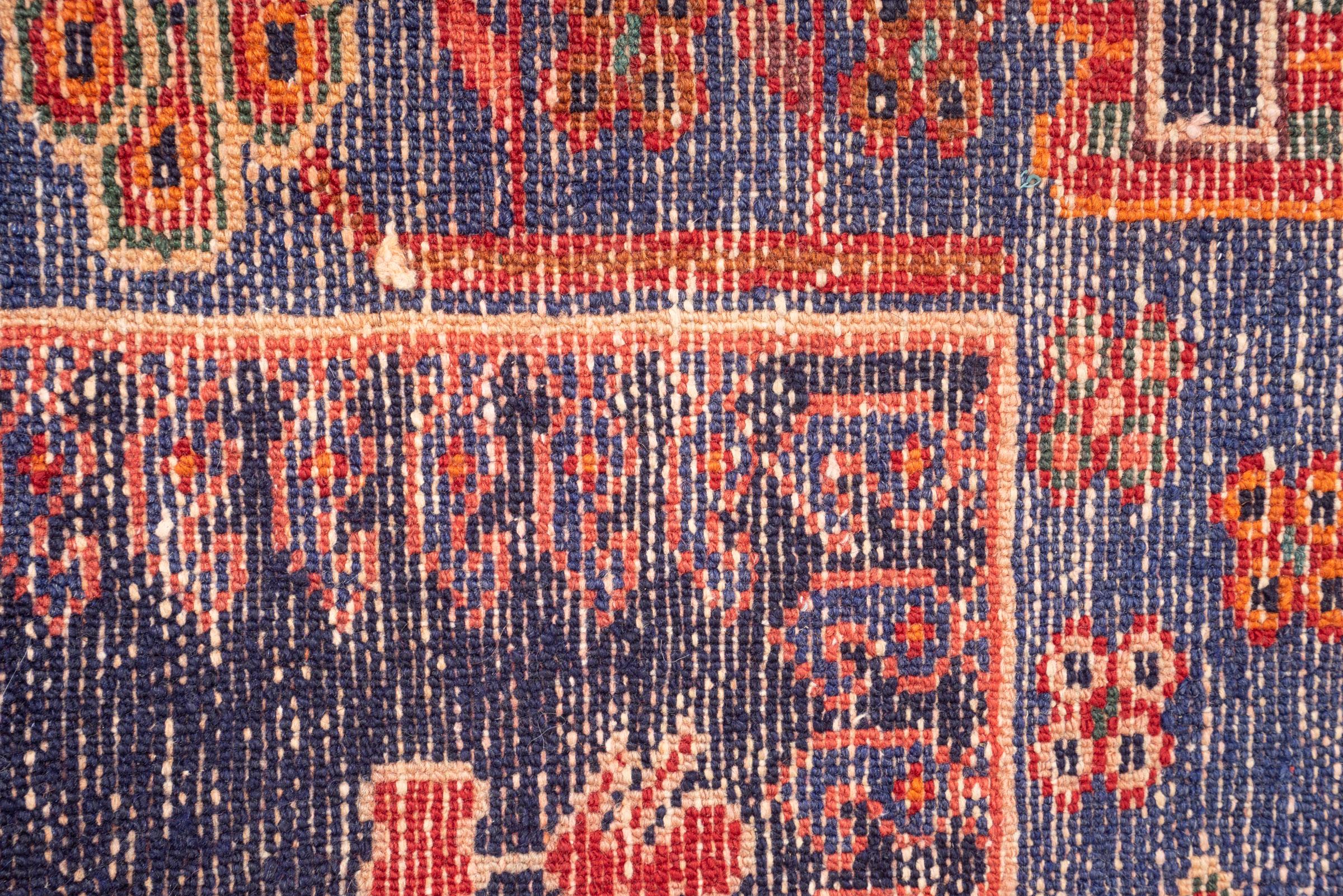 Vintage Saveh birds Persian Runner Rug