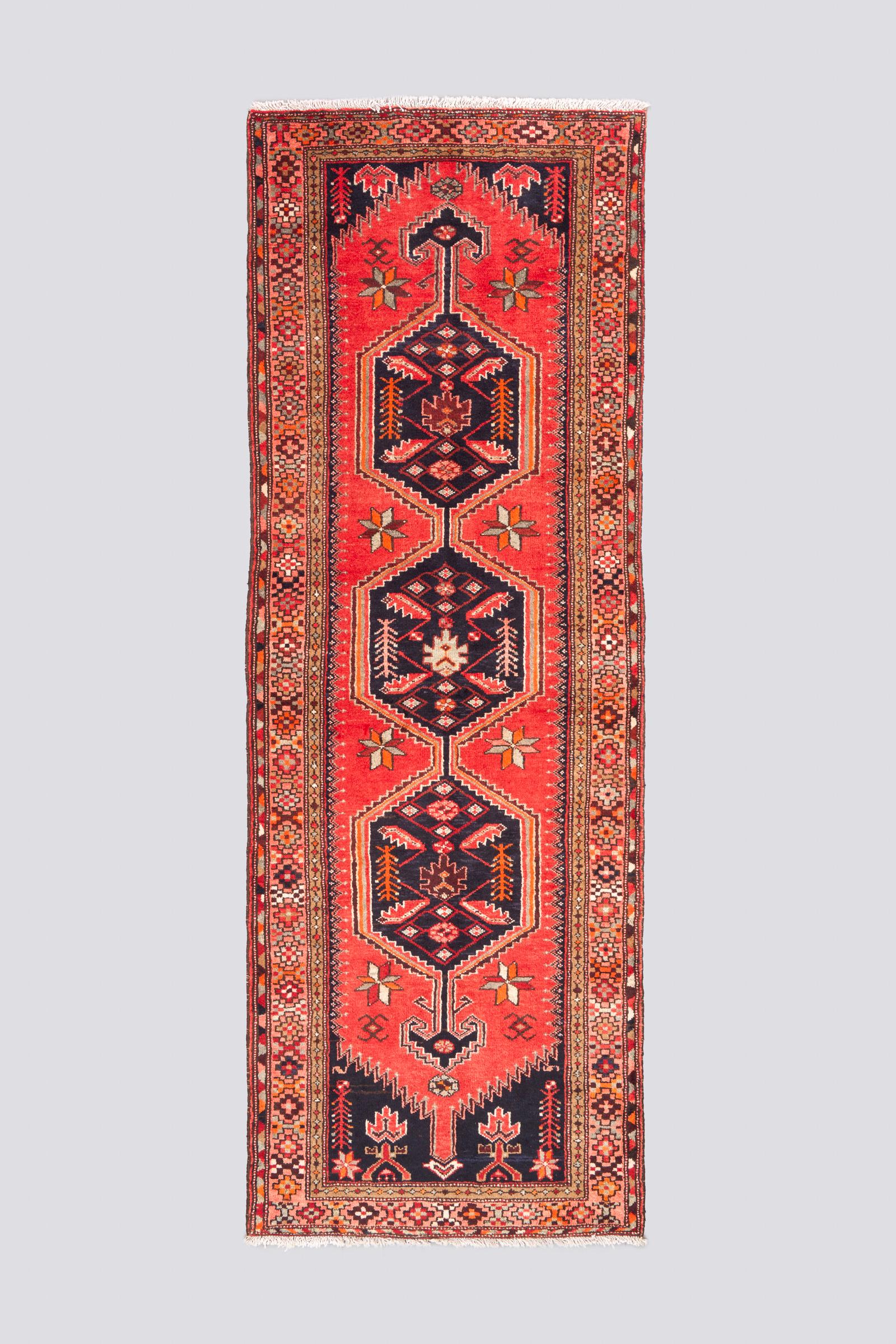 Vintage Khamse Zanjan Se Toranj Carpet Runner 3SQM
