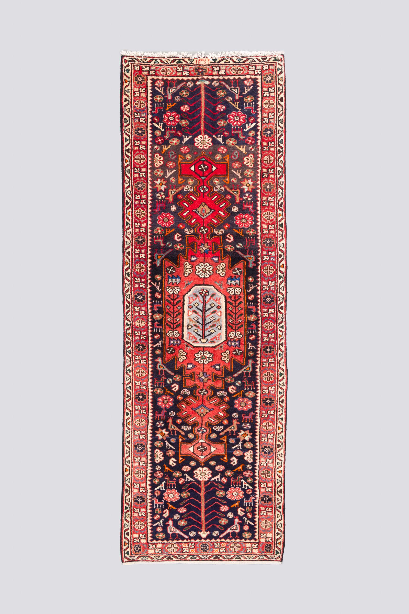Vintage Khamse Zanjan Flora Carpet Runner 2.5SQM