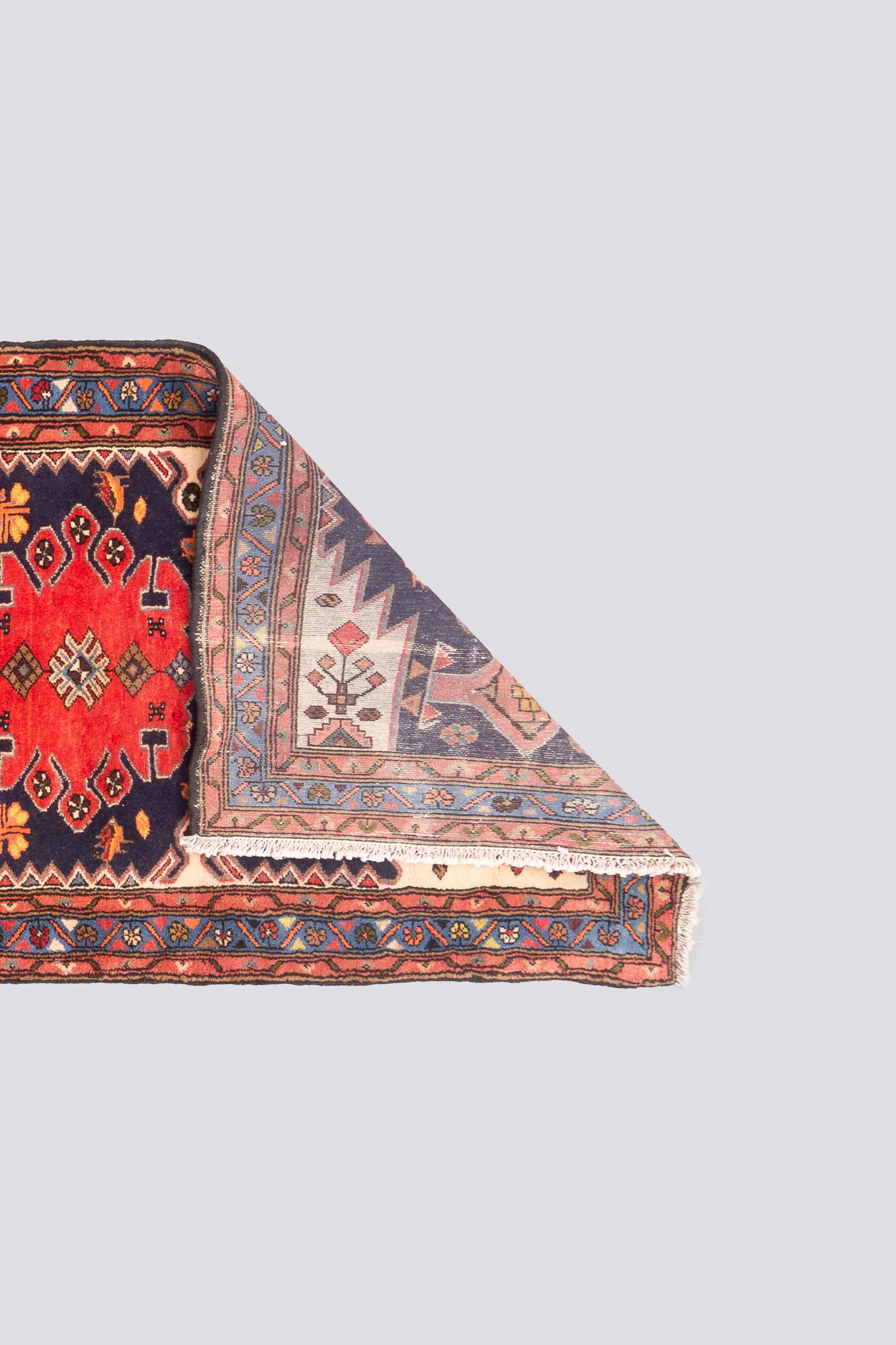 Vintage Tarom Zanjan Ocean Persian Runner Rug