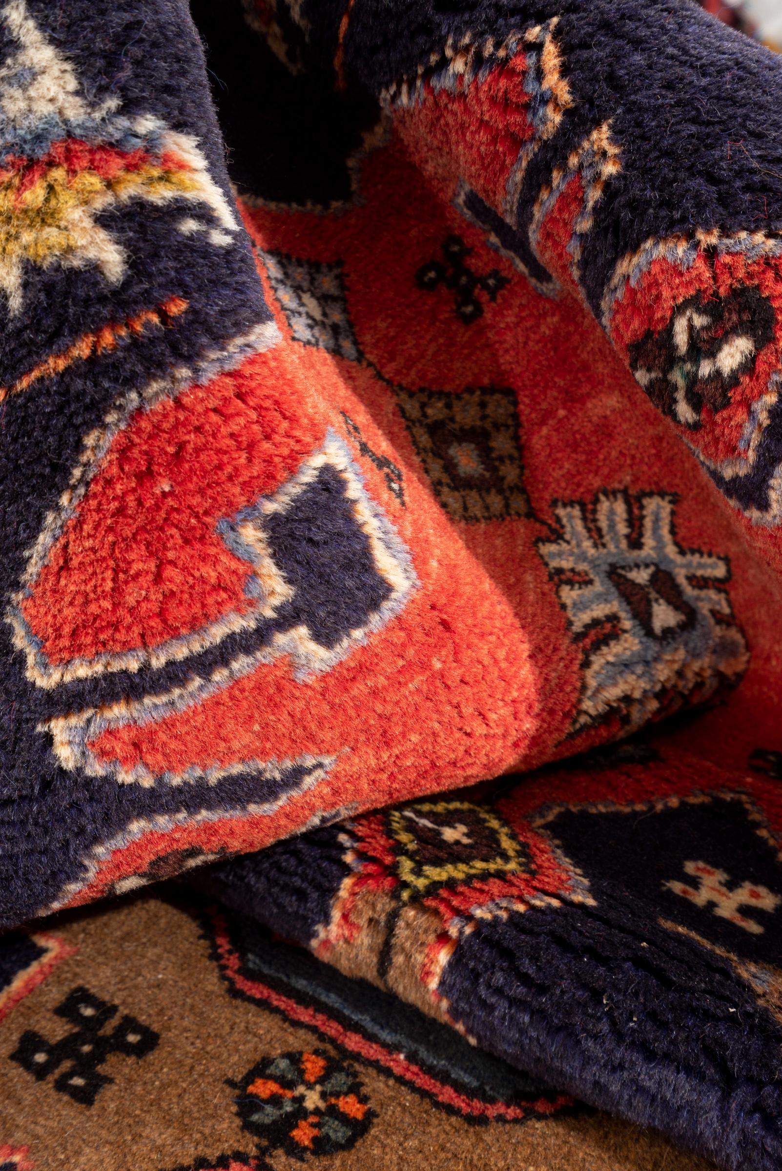 Vintage Tarom Zanjan Ocean Persian Runner Rug