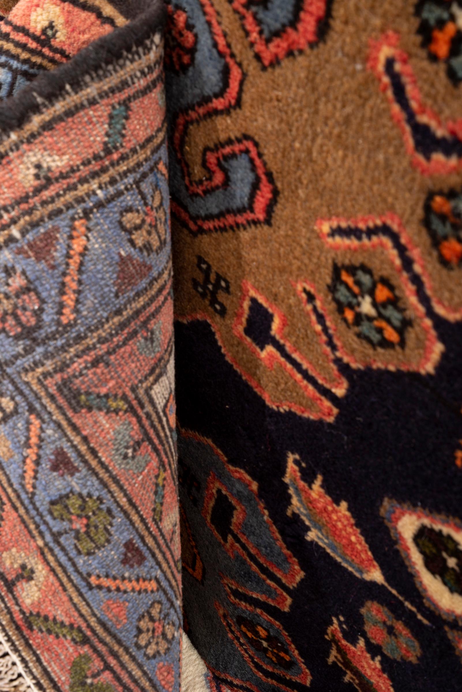 Vintage Tarom Zanjan Ocean Persian Runner Rug