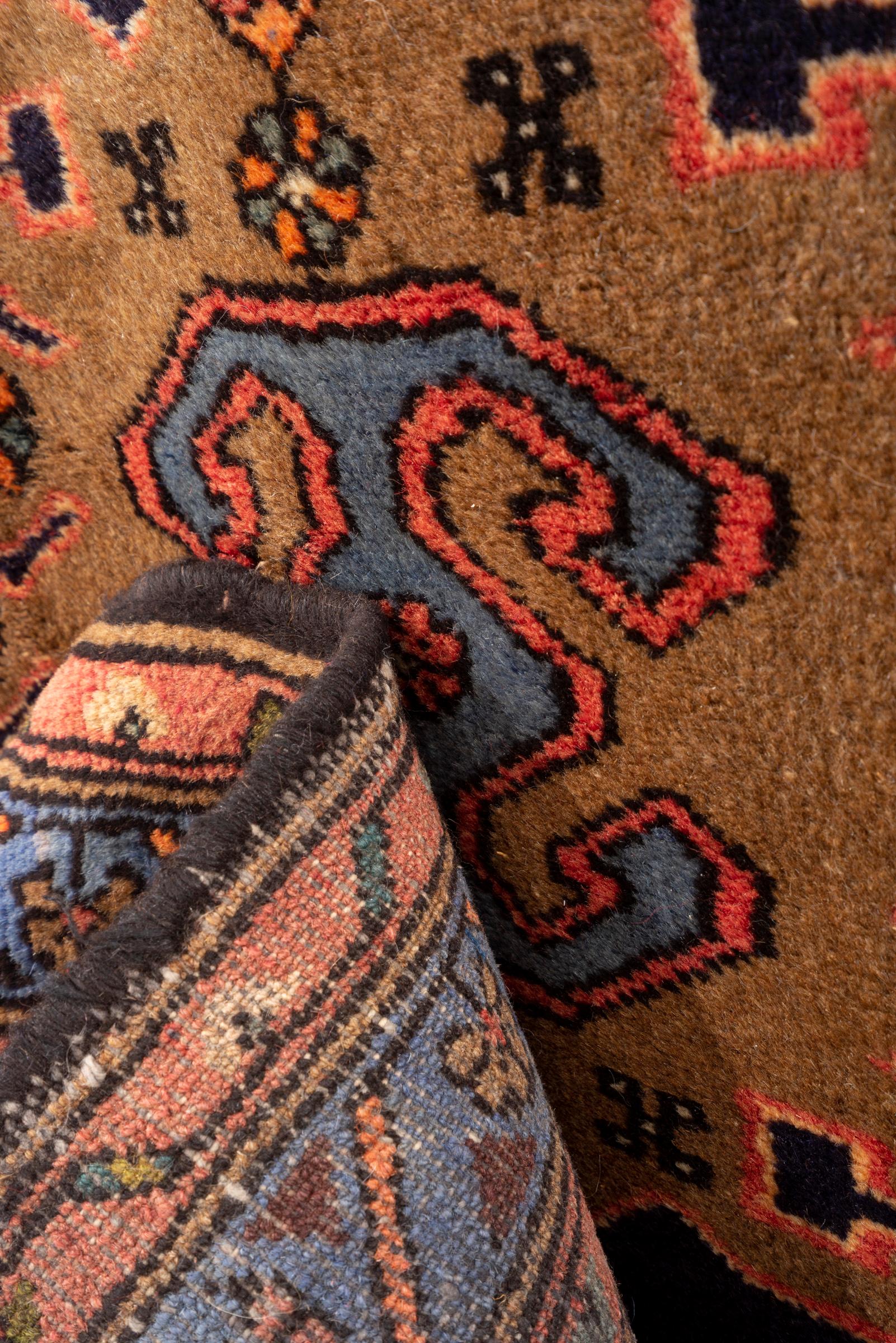 Vintage Tarom Zanjan Ocean Persian Runner Rug