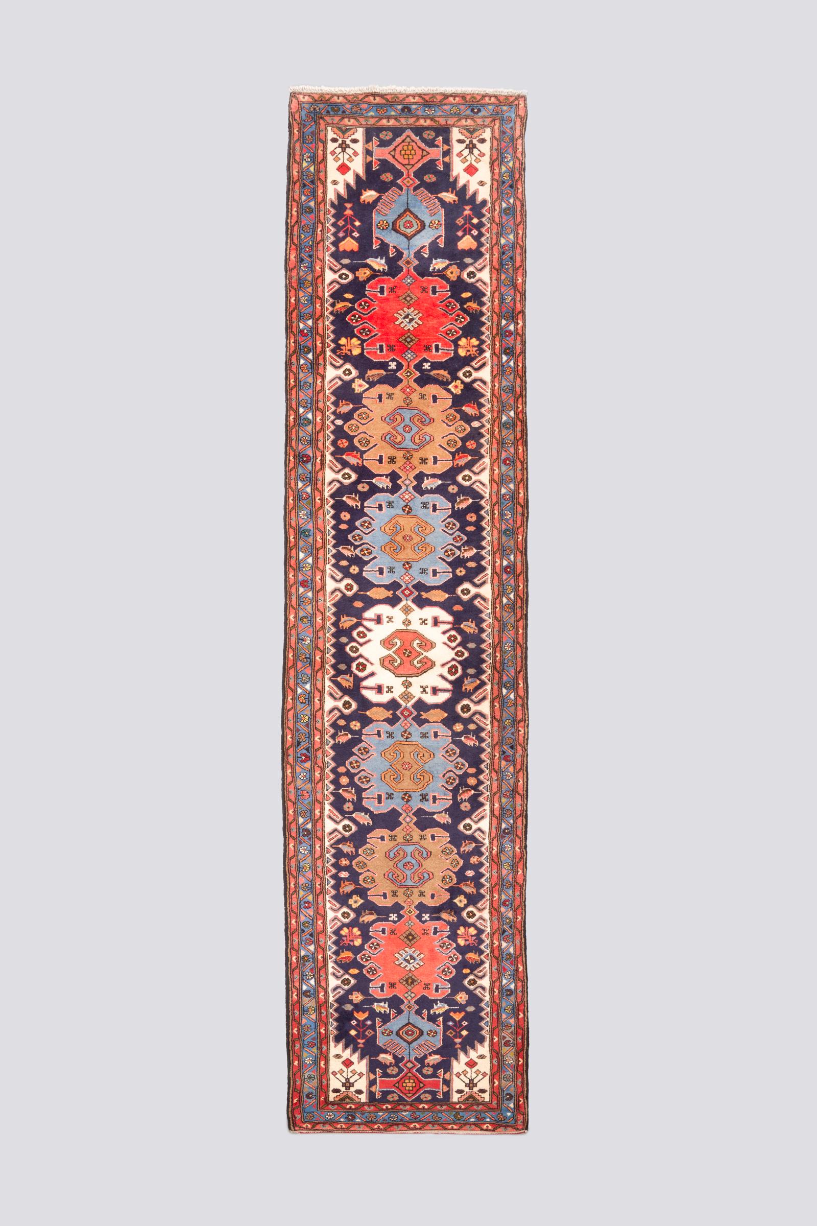 Vintage Tarom Zanjan Ocean Carpet Runner 3.6SQM
