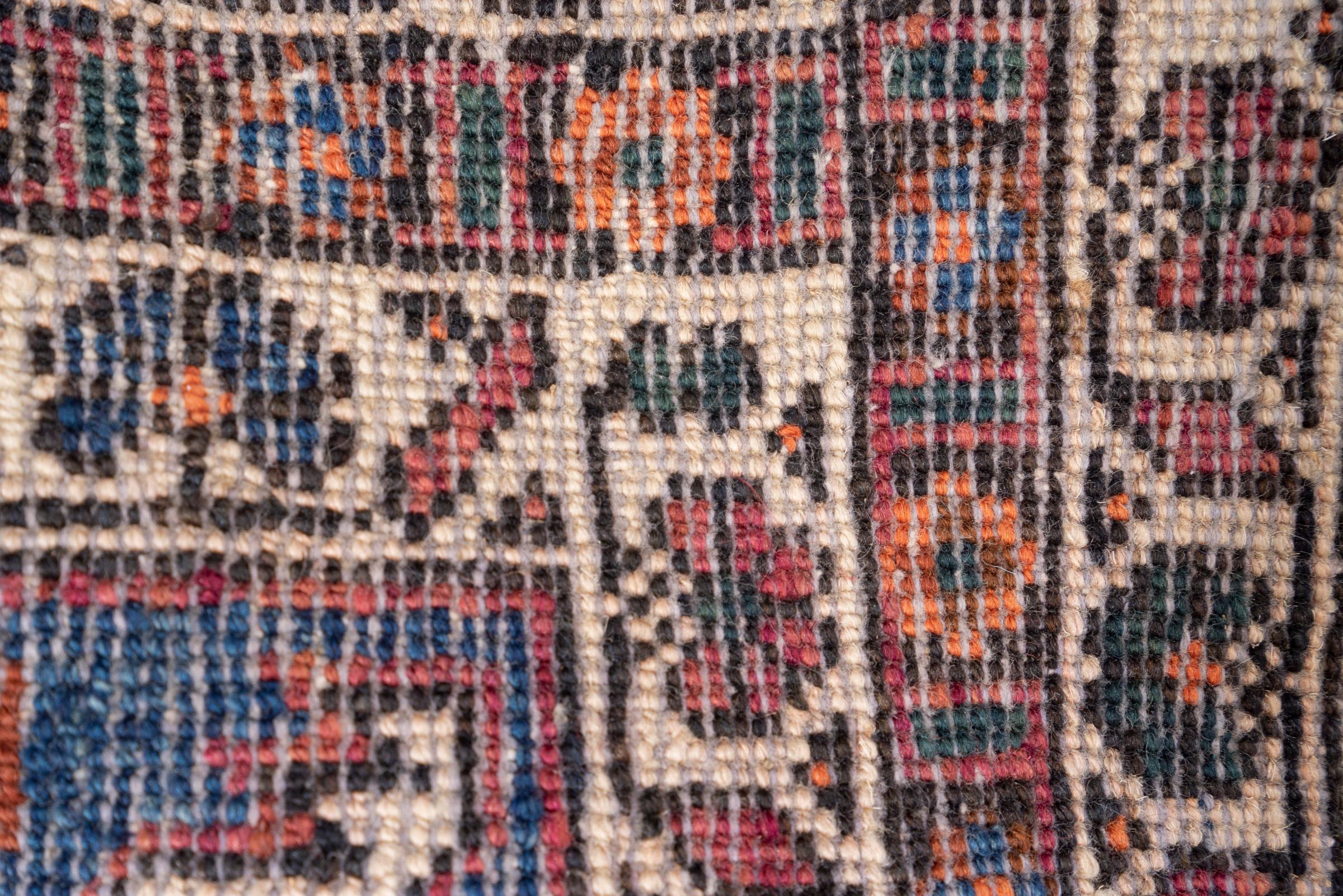 Vintage Yalame Toranj Persian Poshti Rug