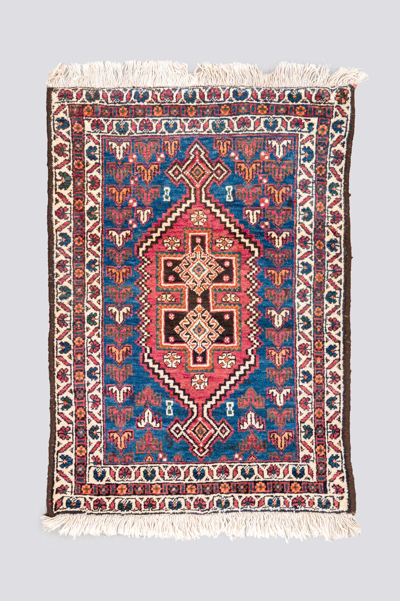Vintage Yalame Toranj Carpet Poshti 0.4SQM