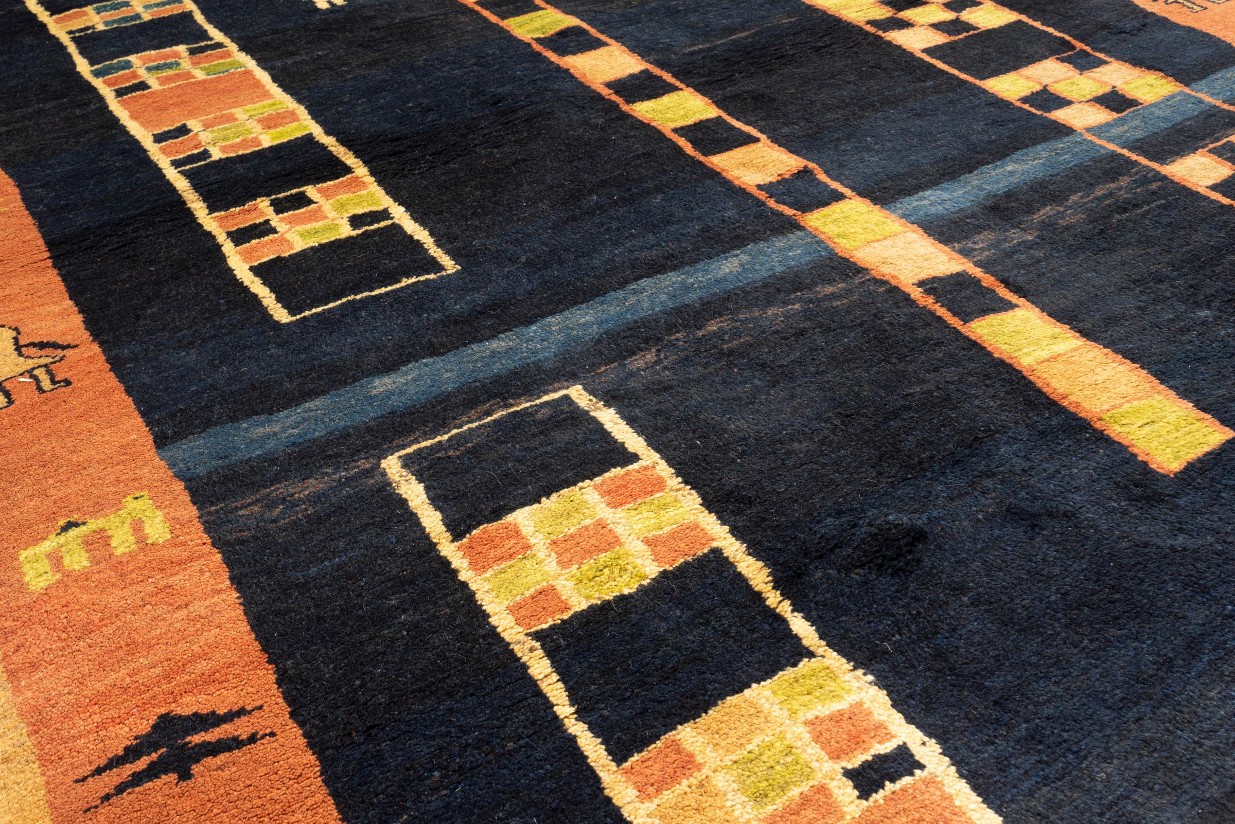 New Weave Qashqai Navy Persian Gabbeh Rug