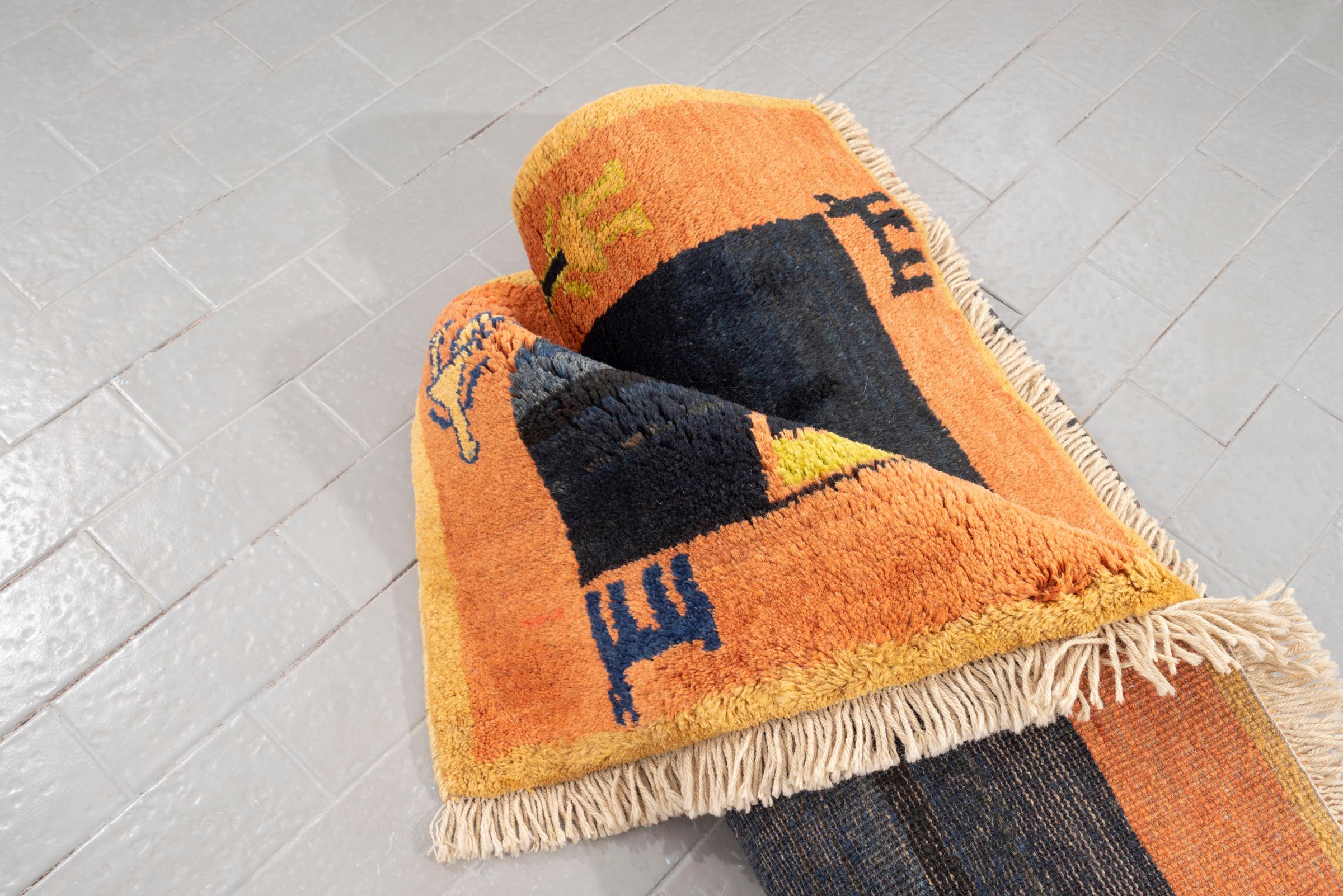 New Weave Qashqai Navy Persian Gabbeh Rug