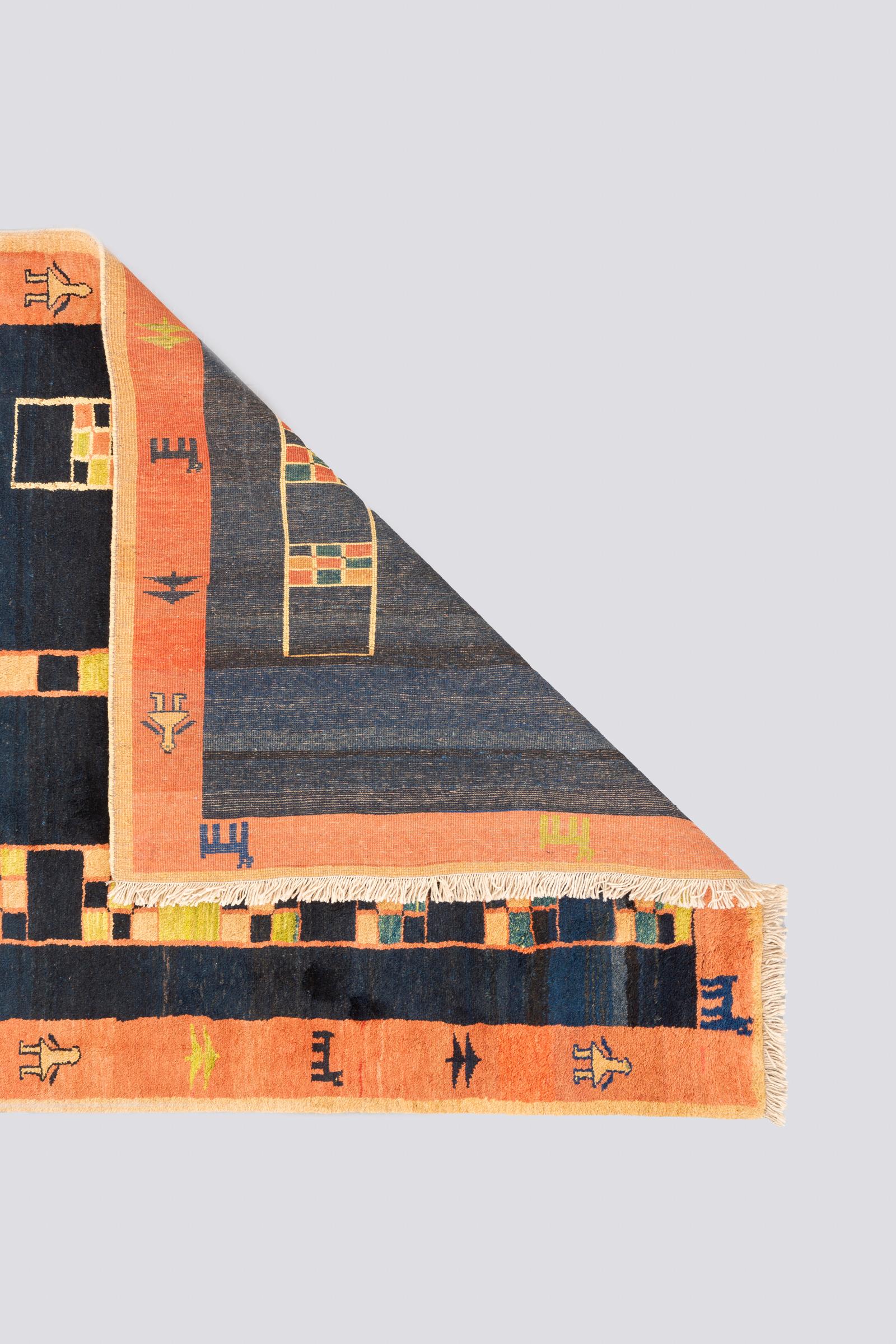 New Weave Qashqai Navy Persian Gabbeh Rug