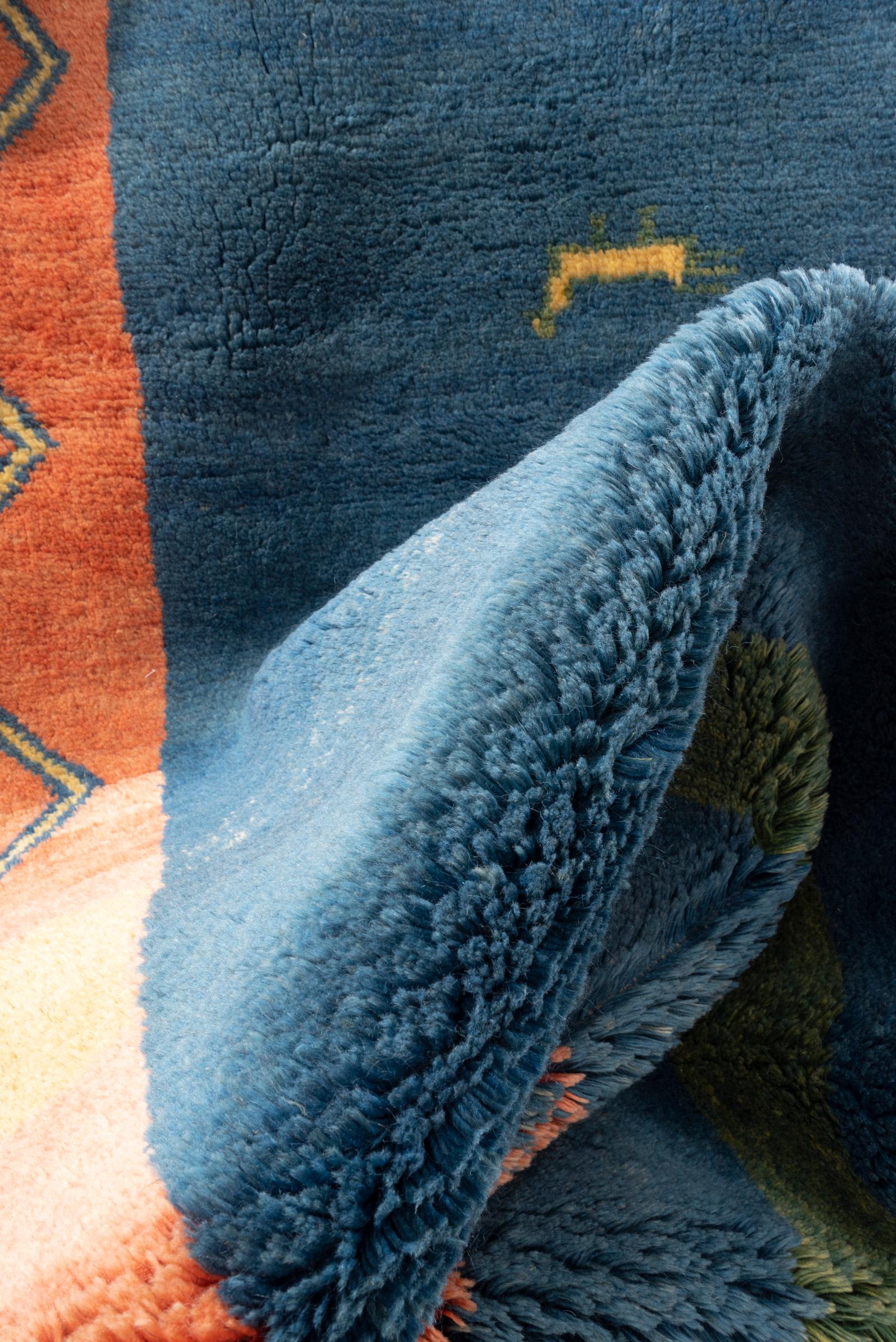 New Weave Qashqai Sky Persian Gabbeh Rug