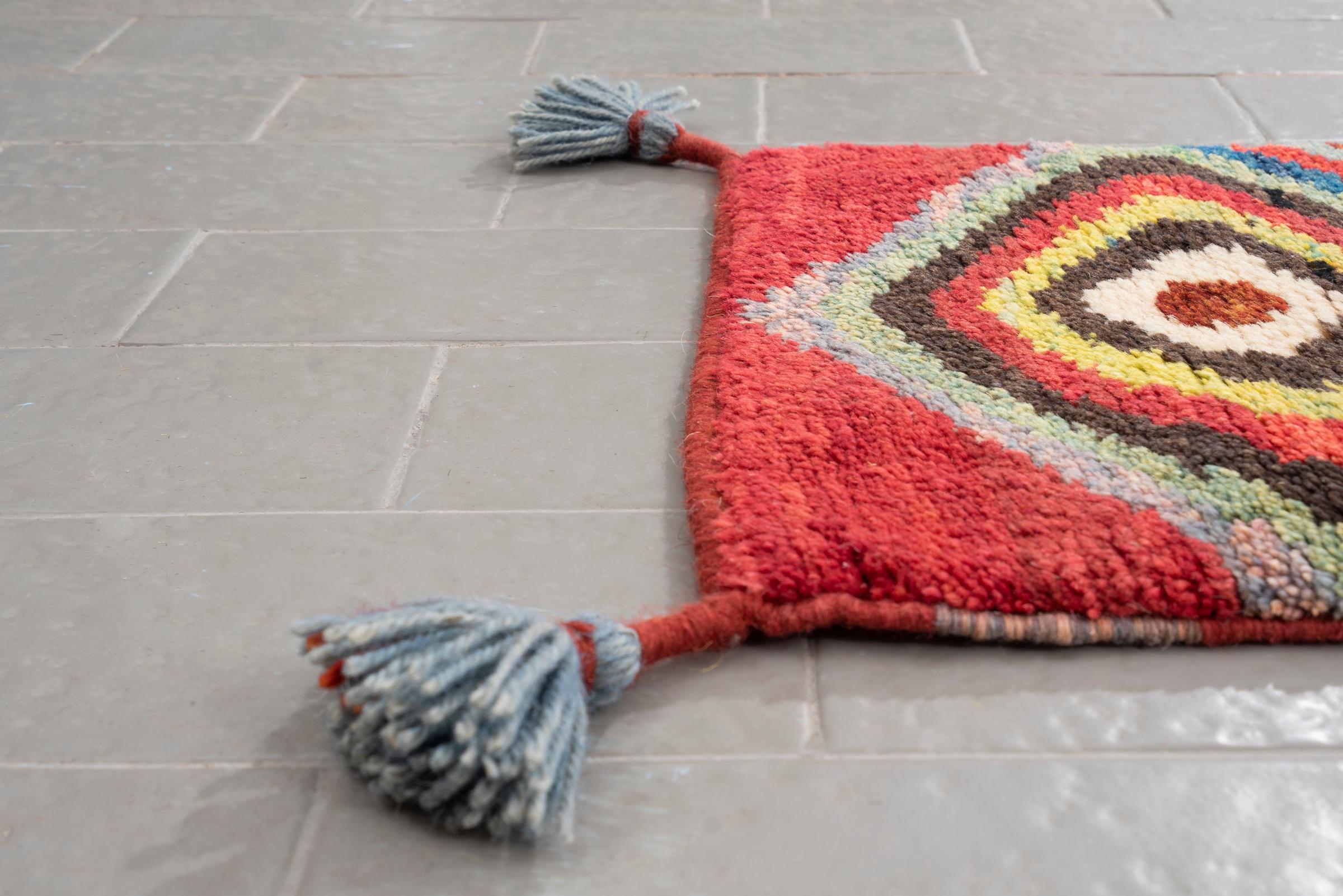New Weave Qashqai Oval Gabbeh Table Runner