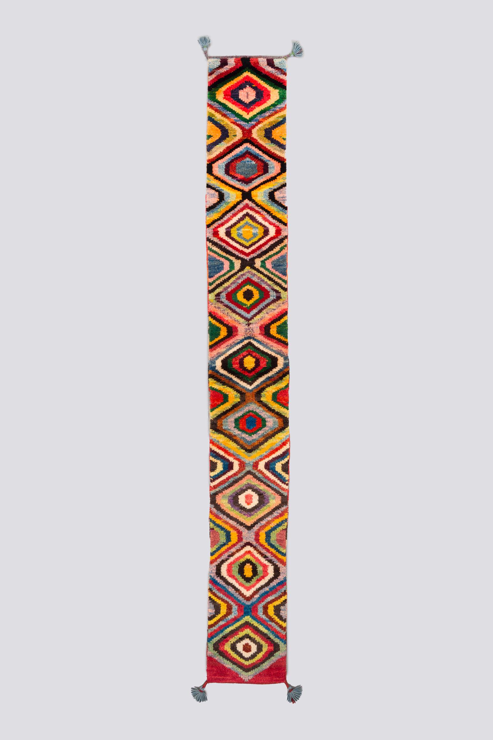 New Weave Qashqai Oval Gabbeh Table Runner 1SQM