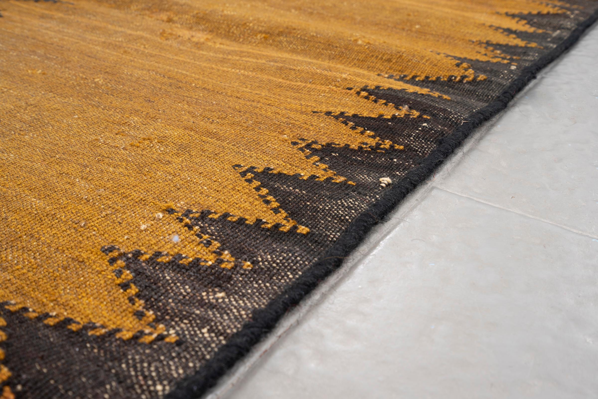 Vintage Baluch Saffrom Persian Sofreh Rug