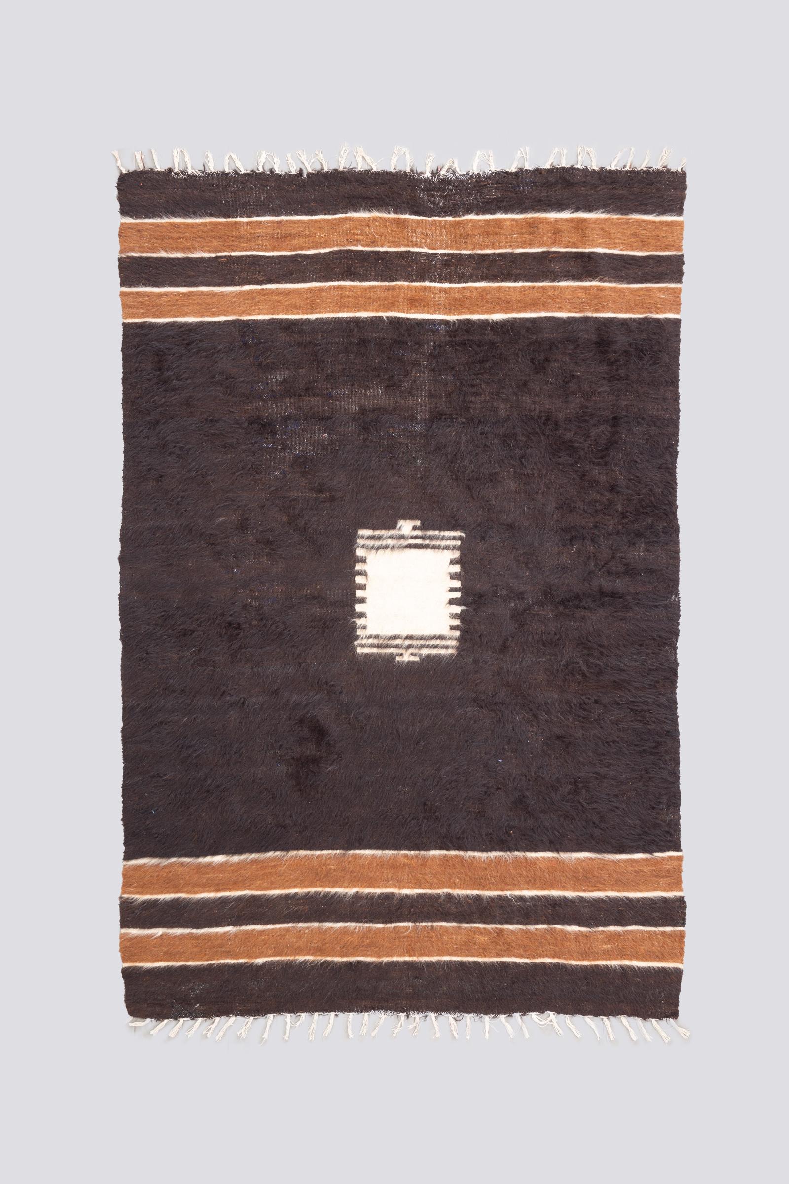 Antique Shushtar Camel hair pile Kilim 2.1SQM