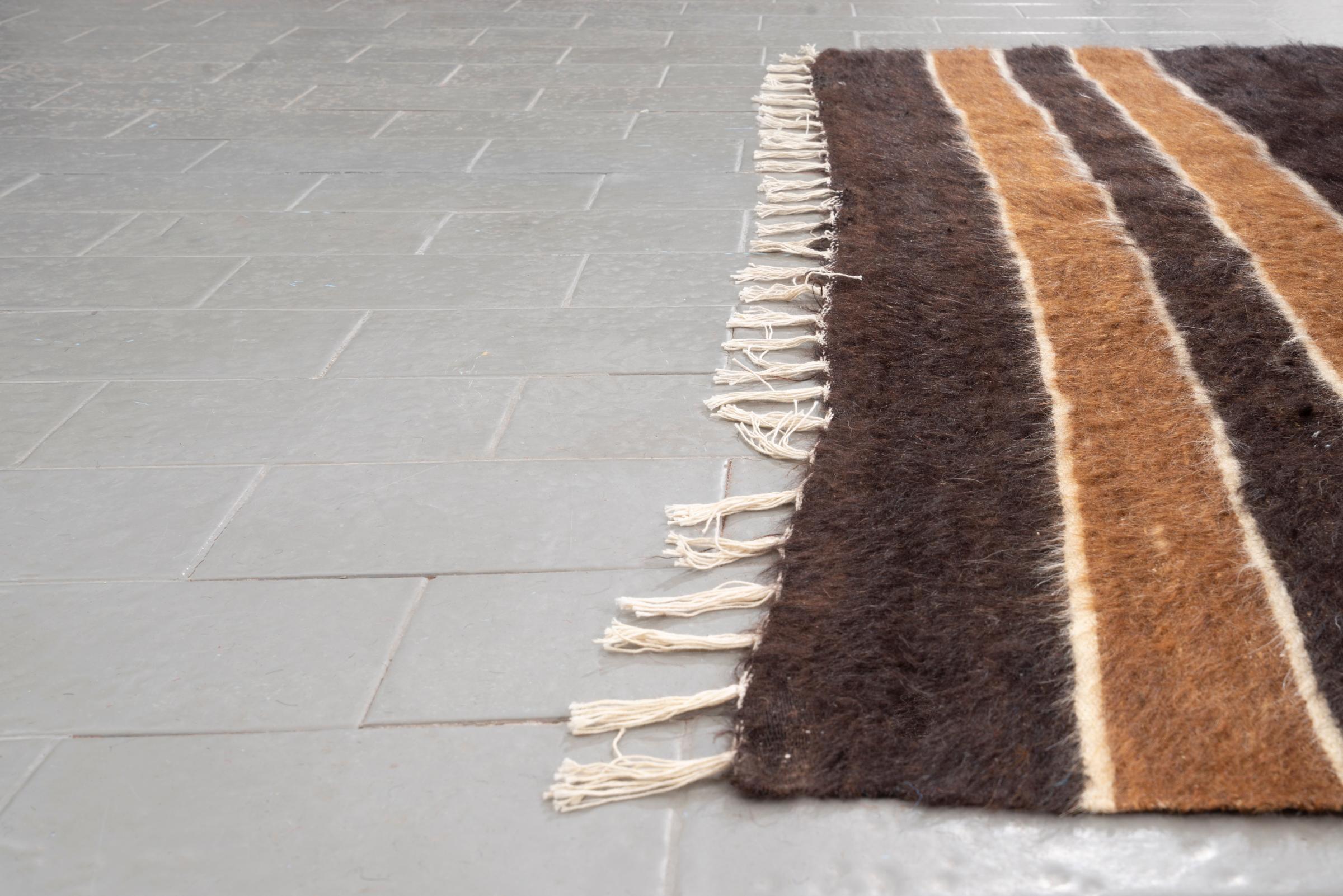 Antique Shushtar Camel hair pile Persian Kilim Rug