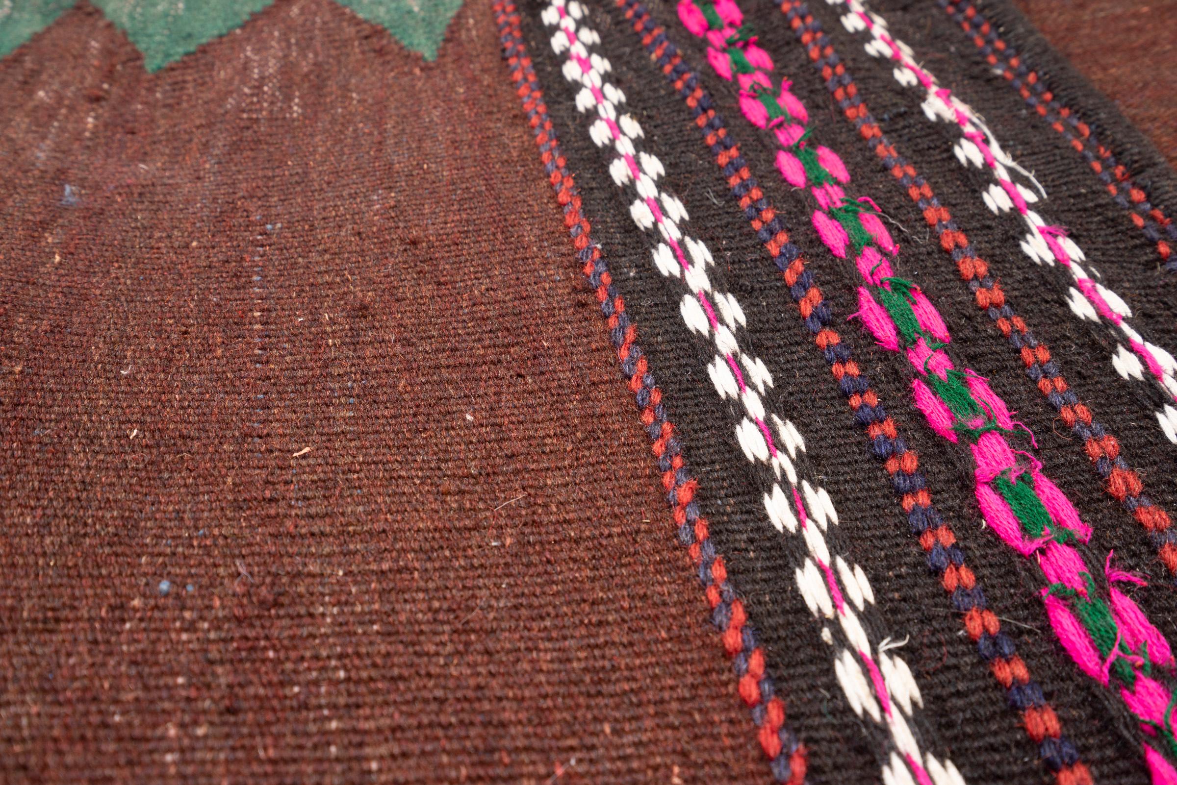Vintage Afshar Qahve Persian Sofreh Rug