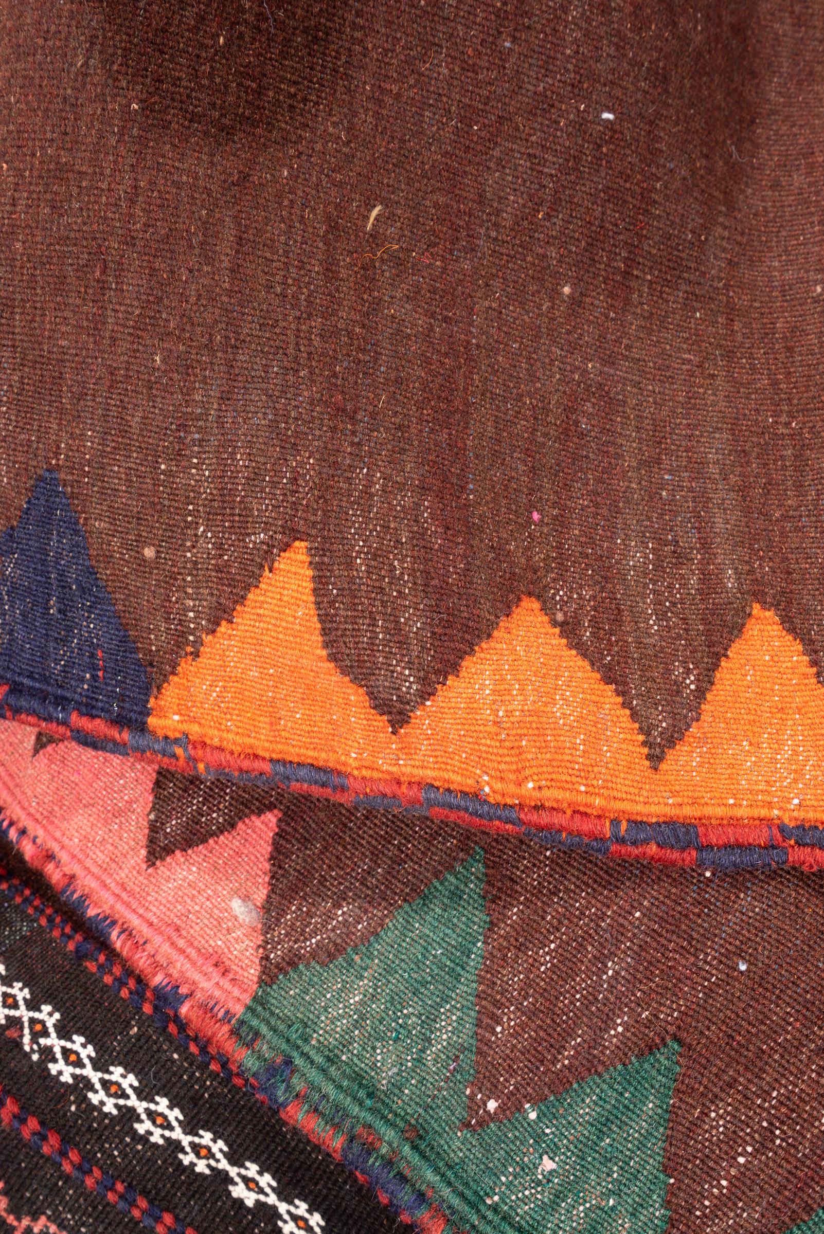 Vintage Afshar Qahve Persian Sofreh Rug