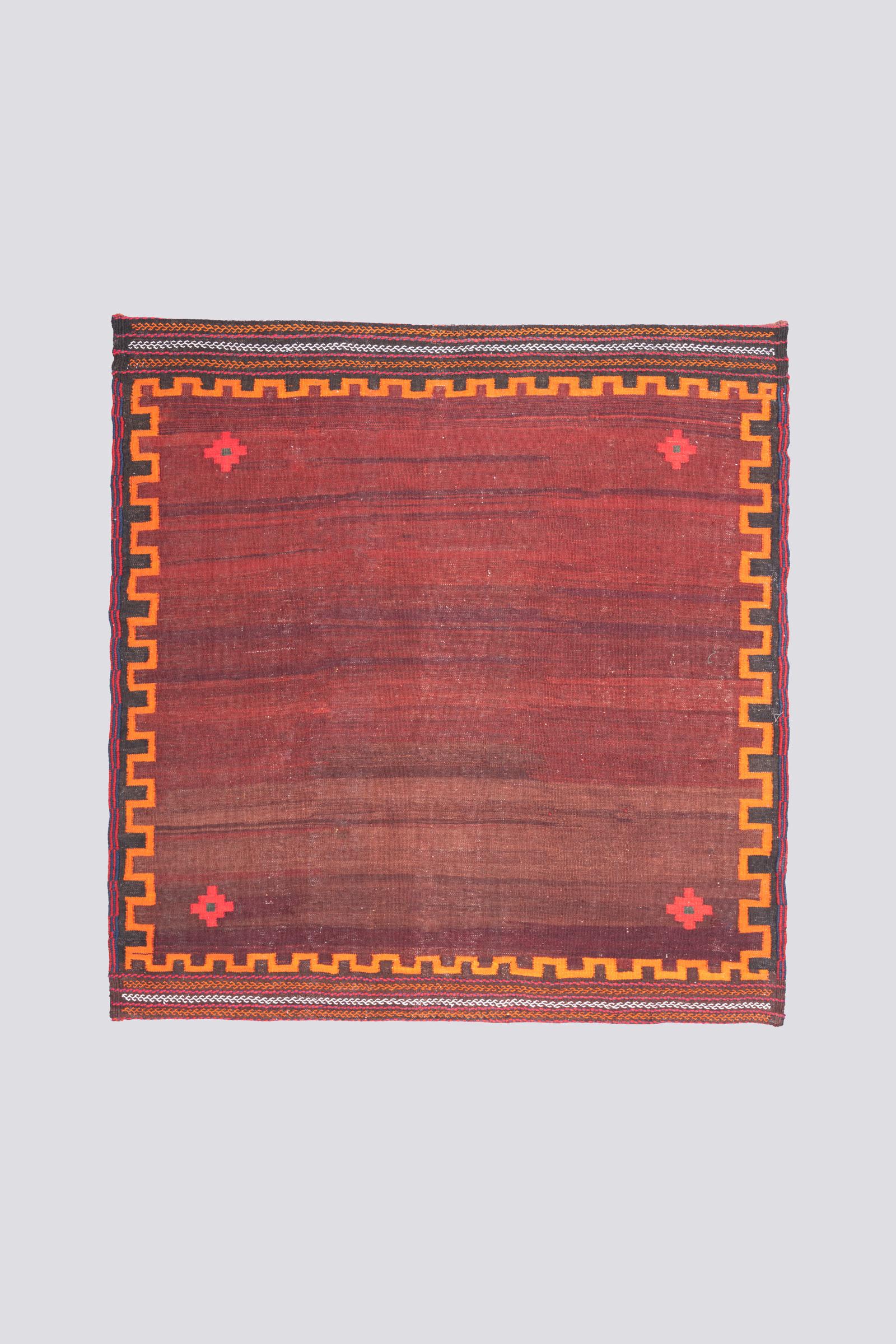 Vintage Afshar Brown/Orange Sofreh 2.65SQM
