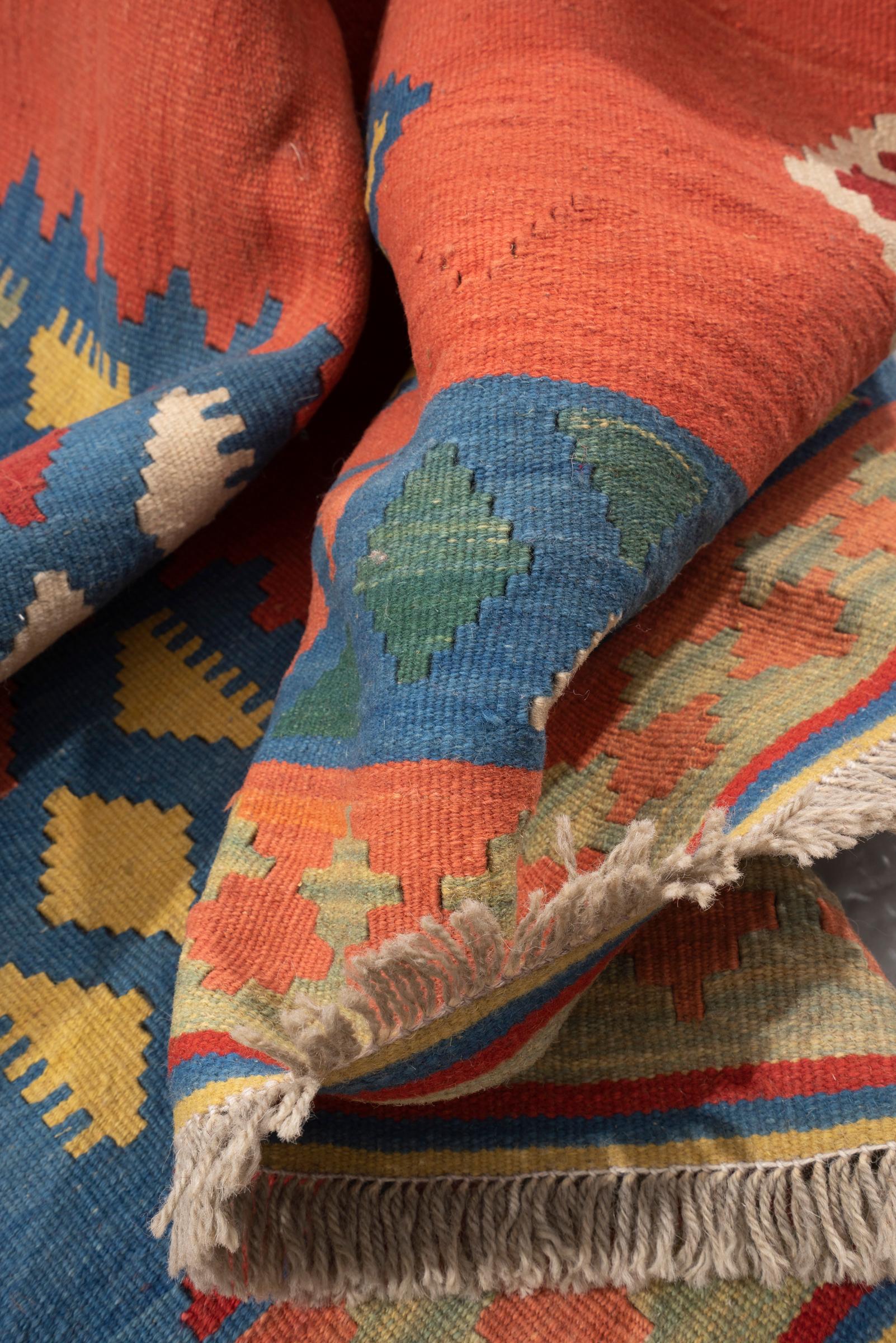 New Weave Qashqai Portrait Persian Kilim Rug