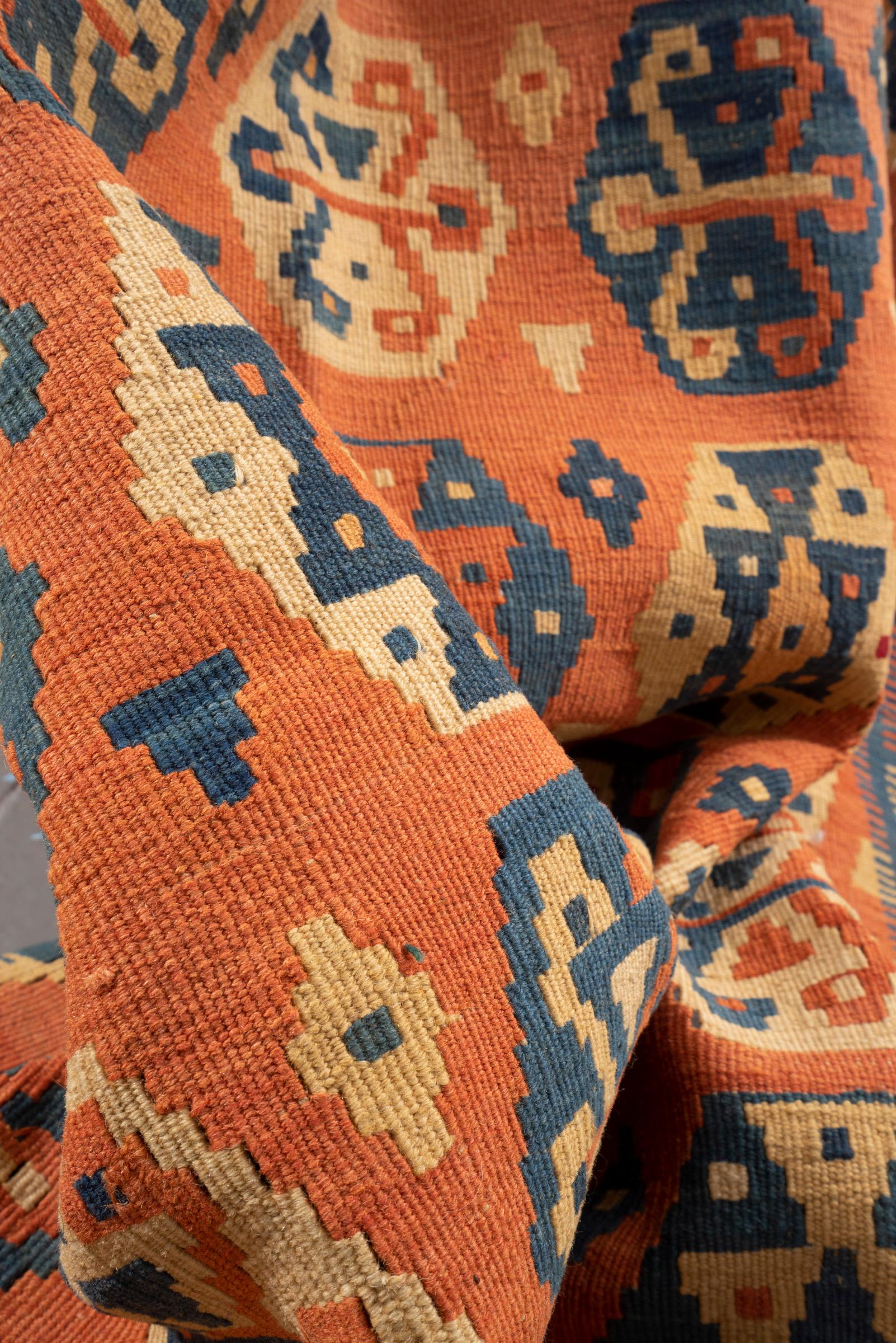 New Weave Qashqai Crab Persian Kilim Rug