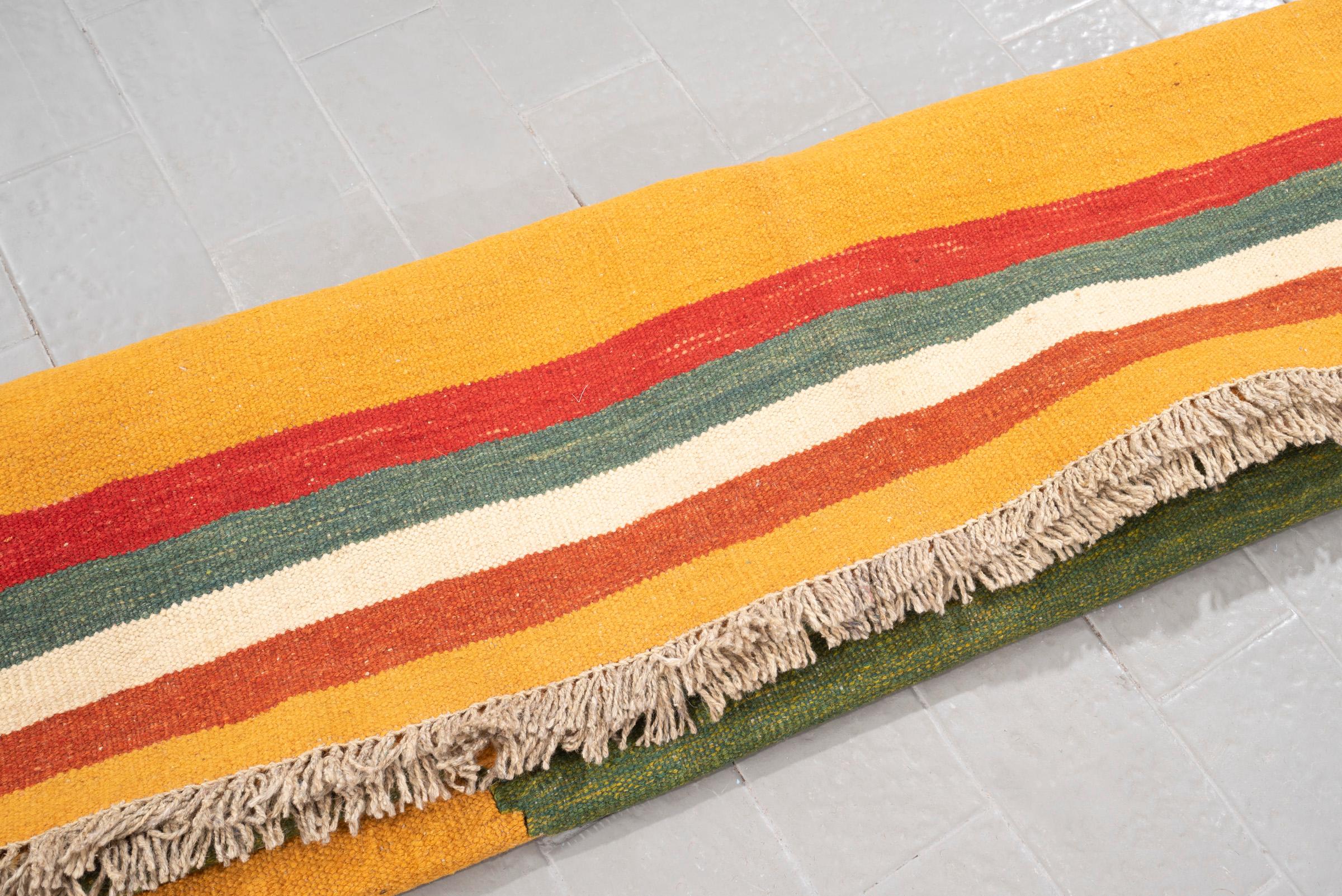 New Weave Qashqai Green Pastures Persian Kilim Rug