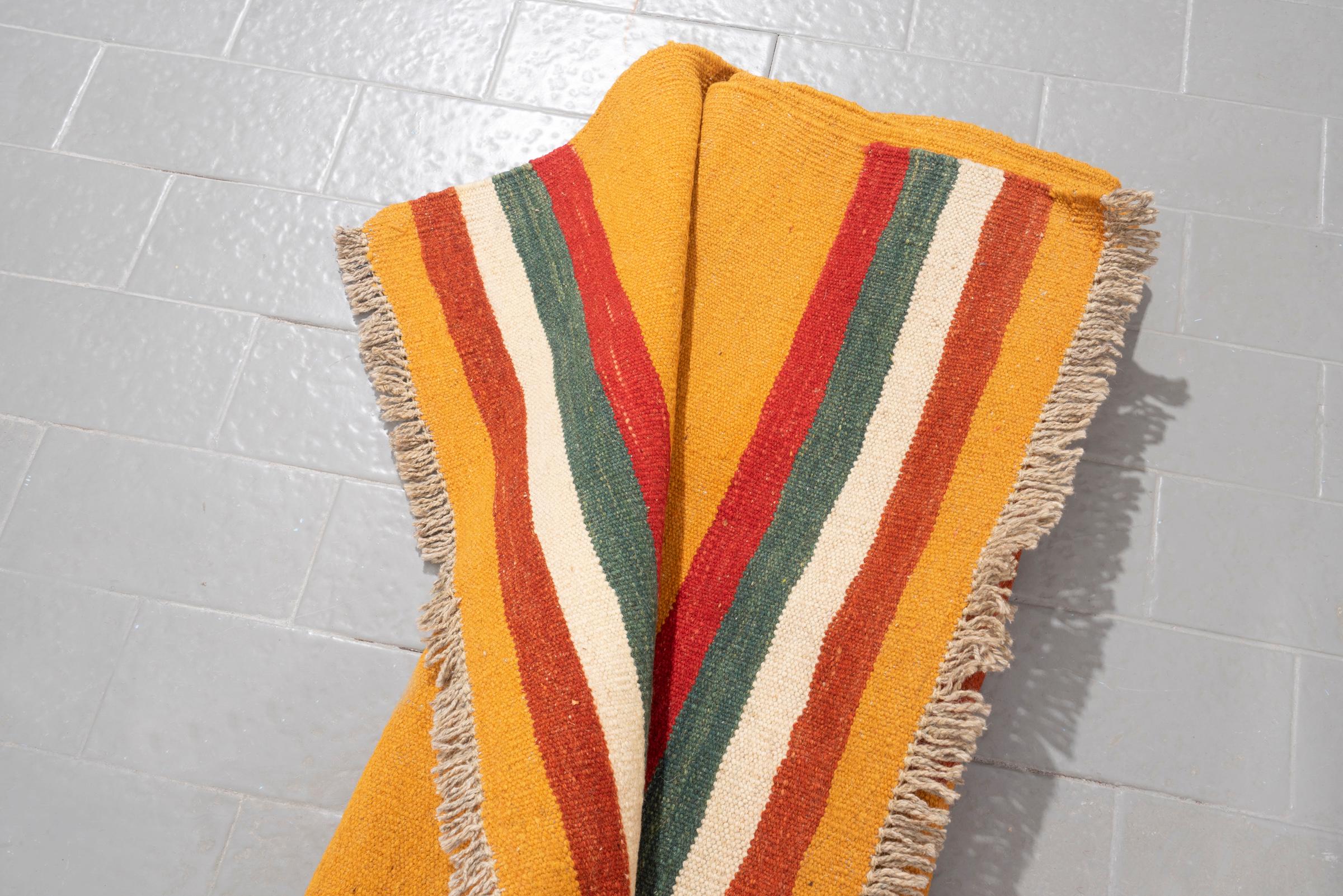 New Weave Qashqai Green Pastures Persian Kilim Rug