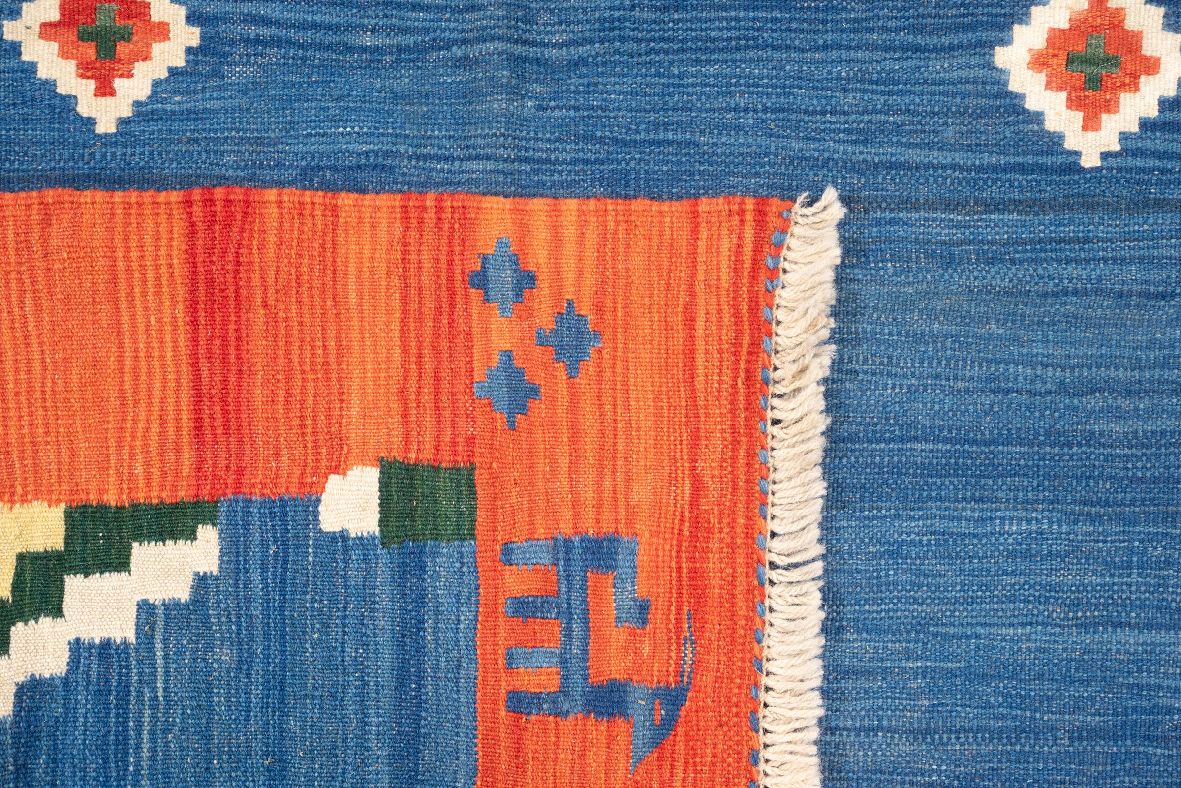 New Weave Qashqai Sky Persian Kilim Rug