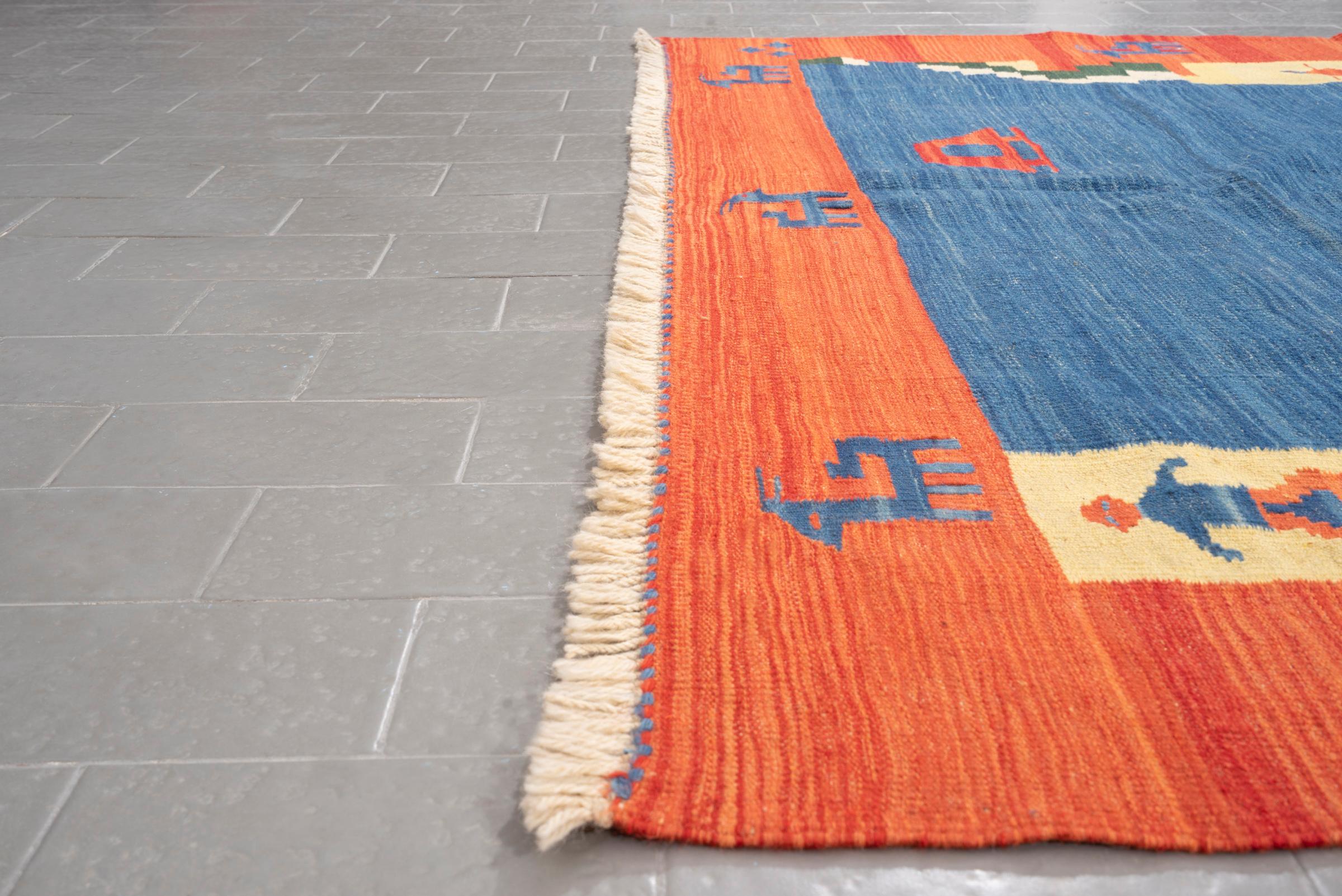 New Weave Qashqai Sky Persian Kilim Rug