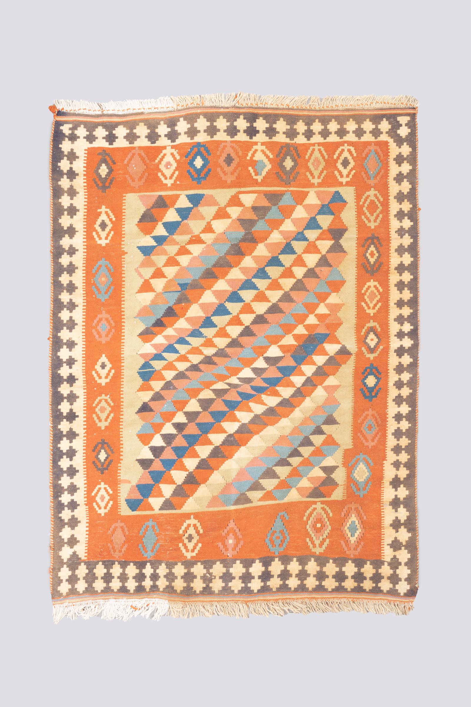 Vintage Qashqai Alvan Kilim 1.6SQM