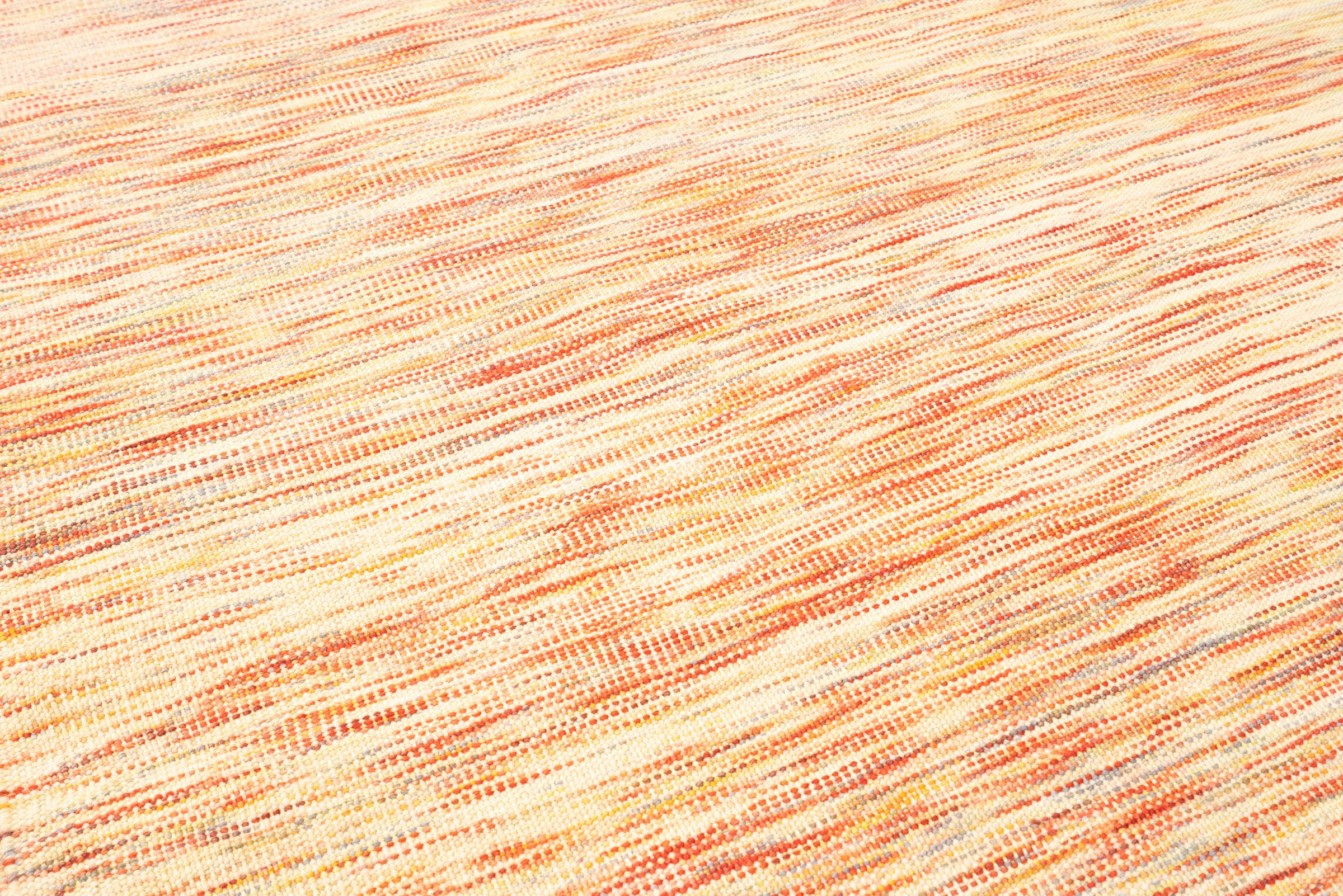 New Weave Fine Mazandaran Minimalist Sunrise Persian Kilim Runner