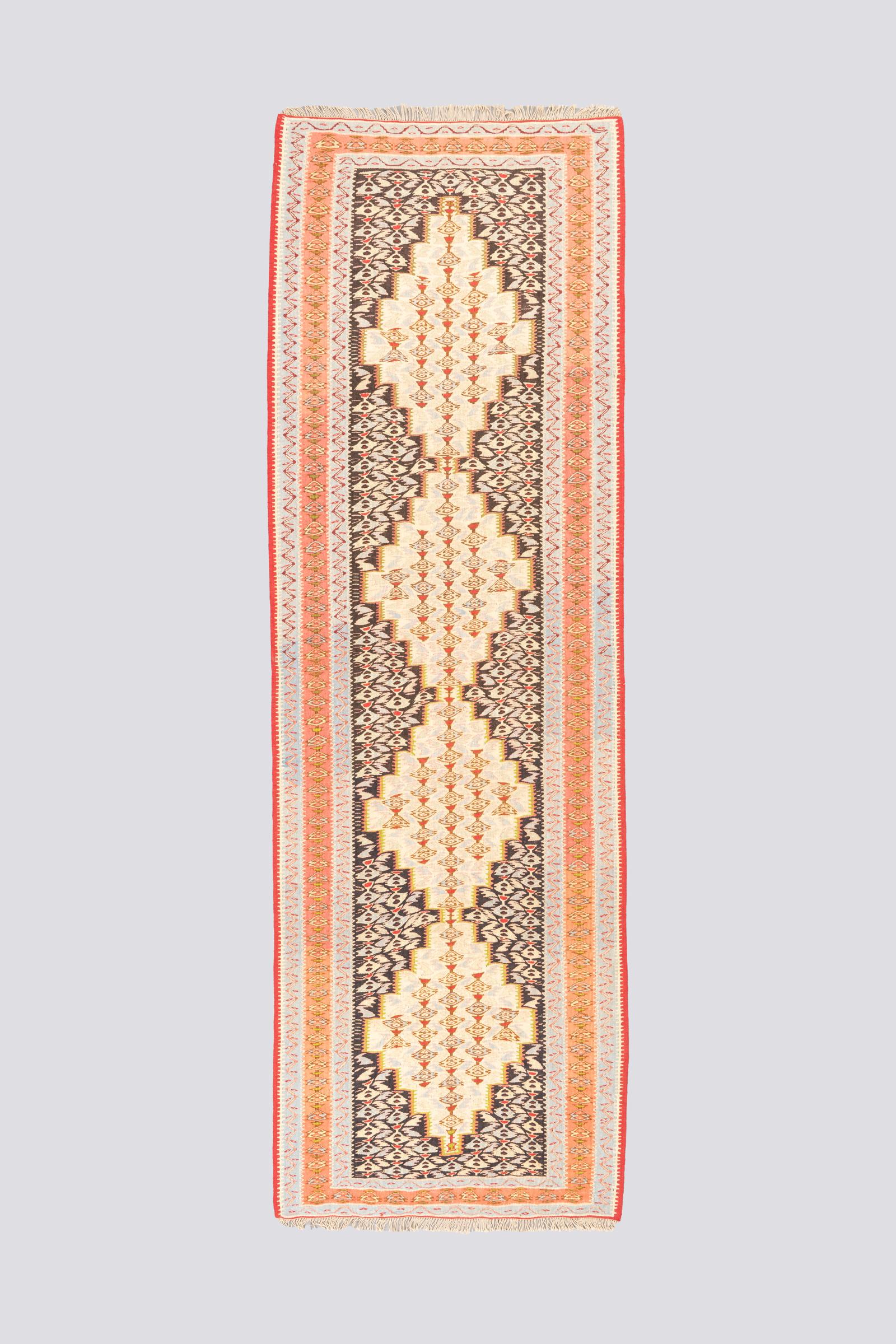 Vintage Sanneh Triple Toranj Fine Kilim Runner 2SQM